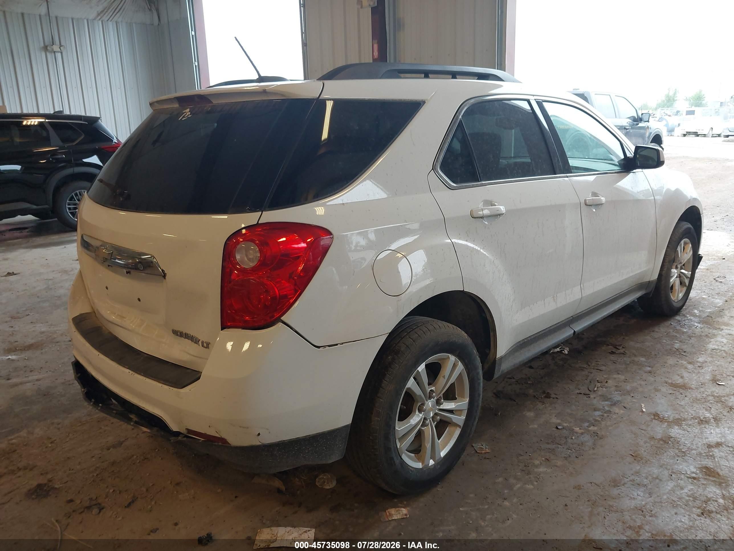 2015 Chevrolet Equinox Lt White vin: 2GNALCEK9F6379918