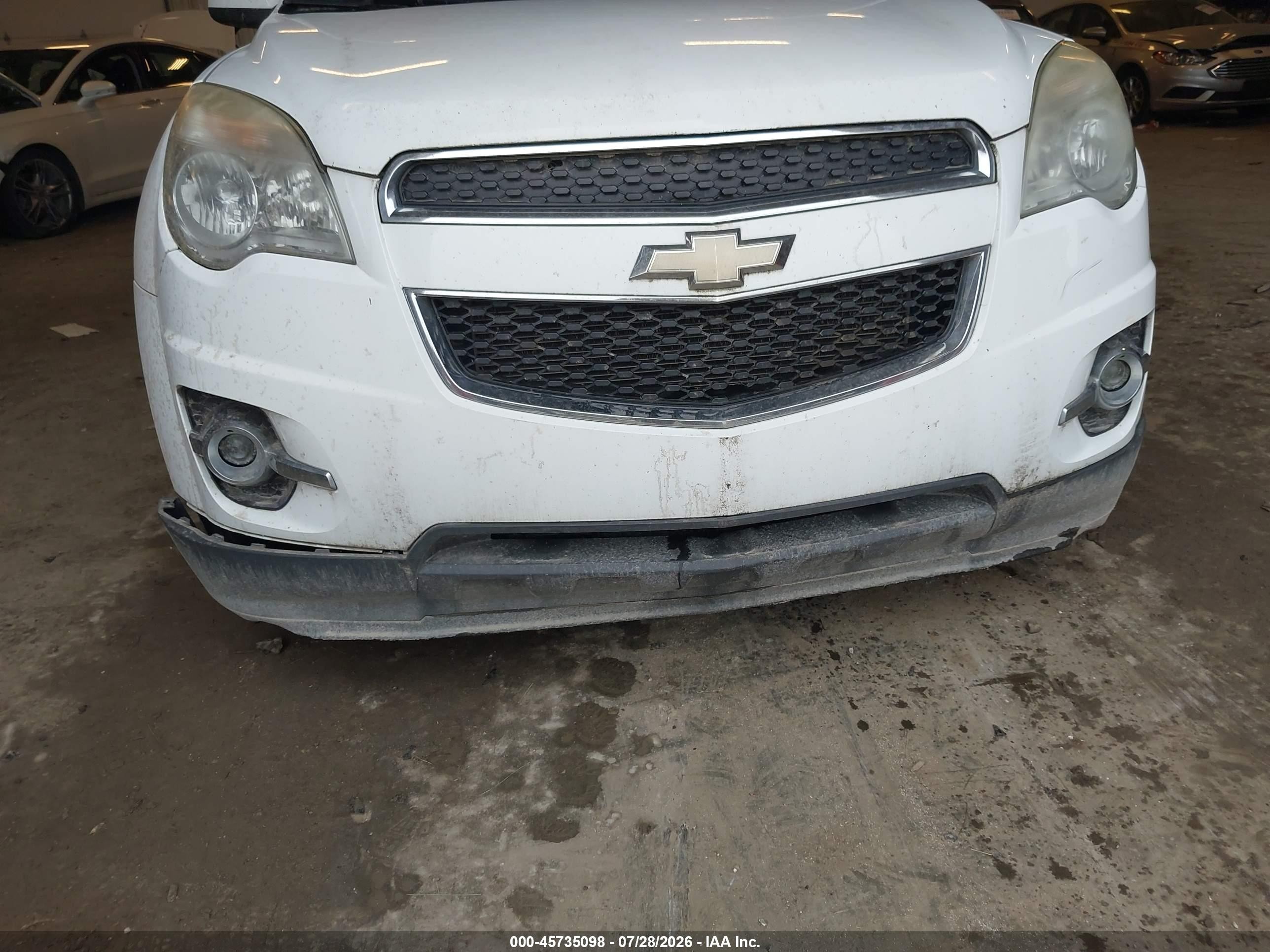 2015 Chevrolet Equinox Lt White vin: 2GNALCEK9F6379918