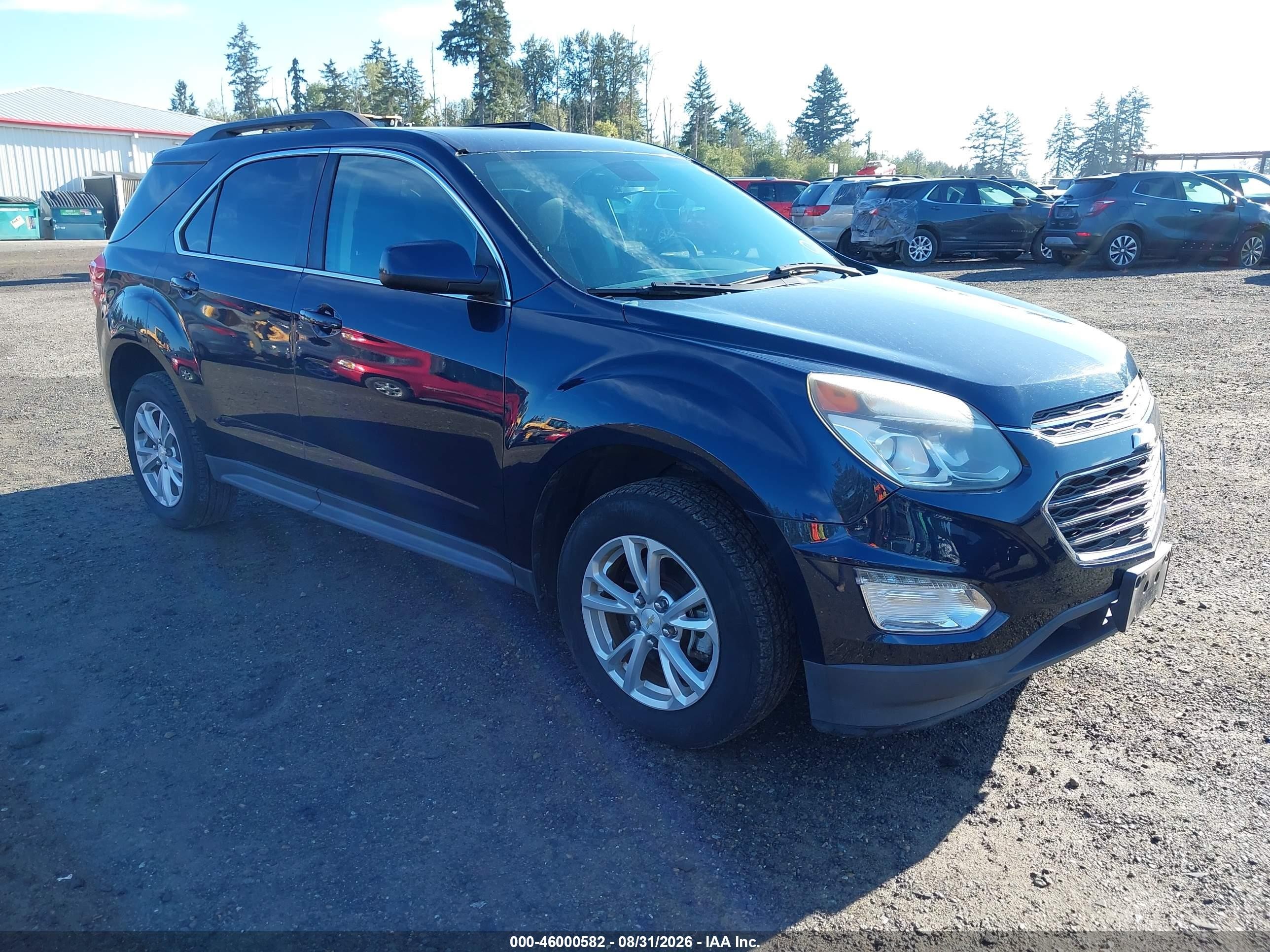 2016 Chevrolet Equinox Lt Blue vin: 2GNALCEK9G1162139