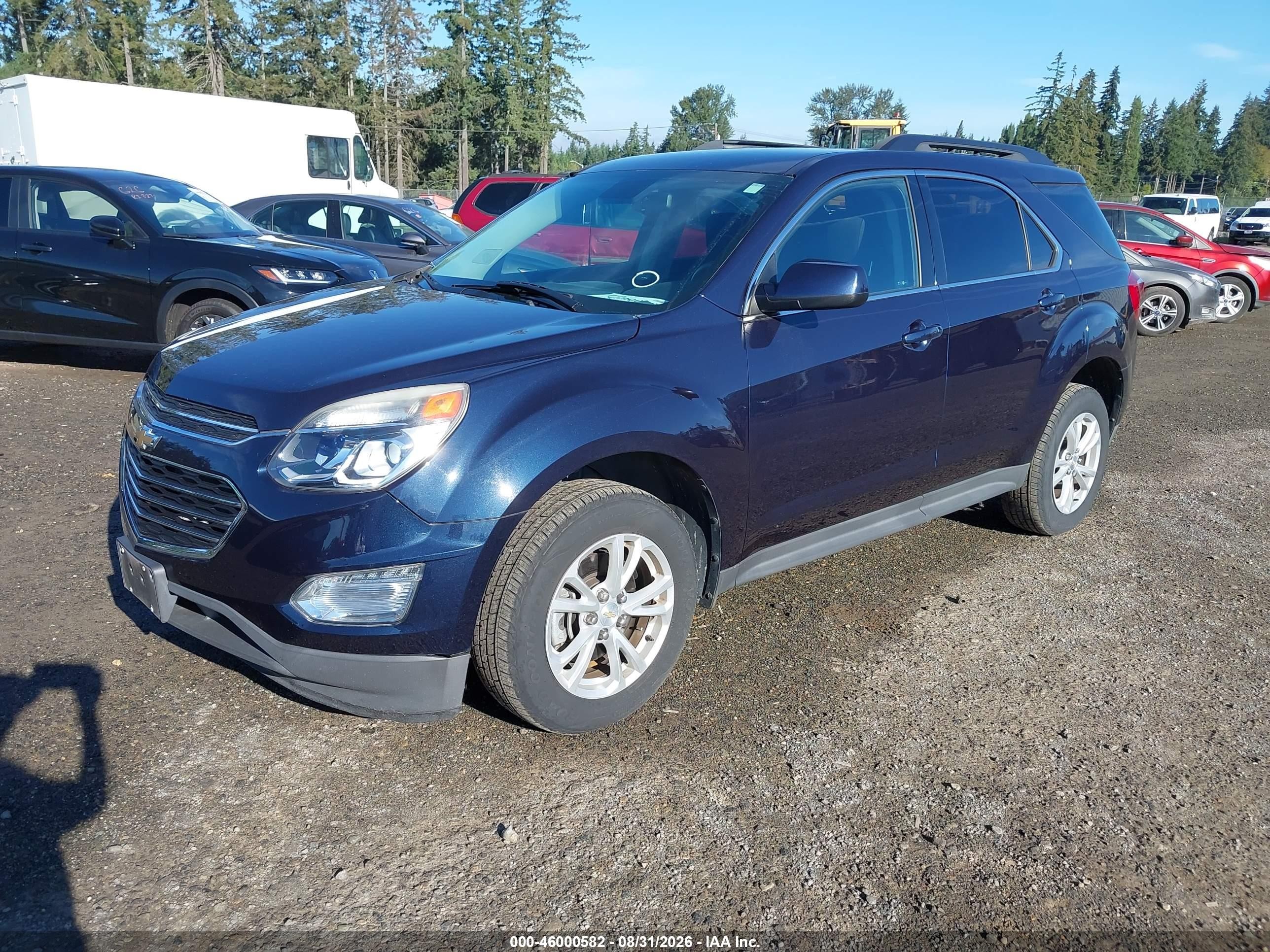 2016 Chevrolet Equinox Lt Синий vin: 2GNALCEK9G1162139