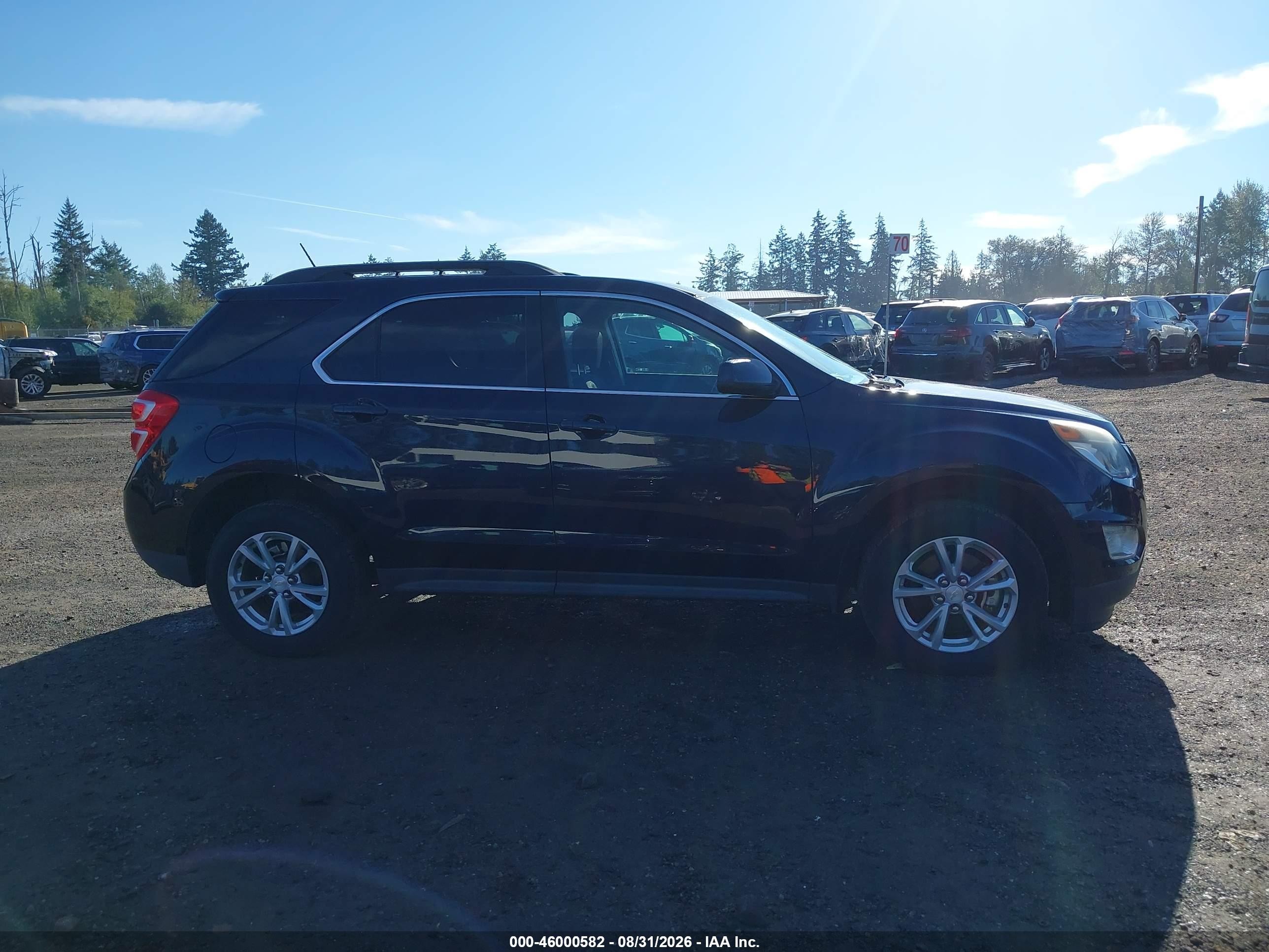 2016 Chevrolet Equinox Lt Синий vin: 2GNALCEK9G1162139