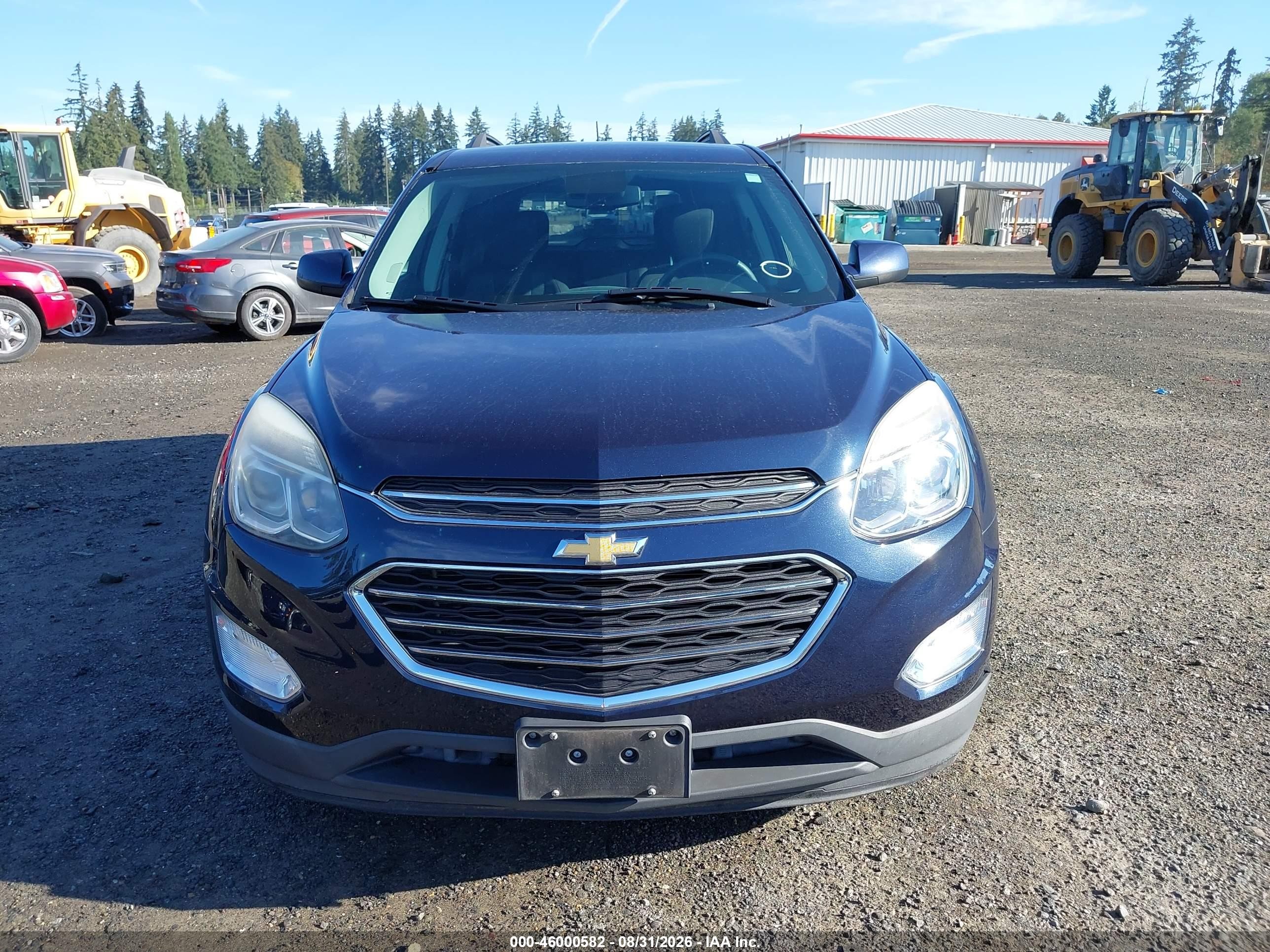 2016 Chevrolet Equinox Lt Синий vin: 2GNALCEK9G1162139