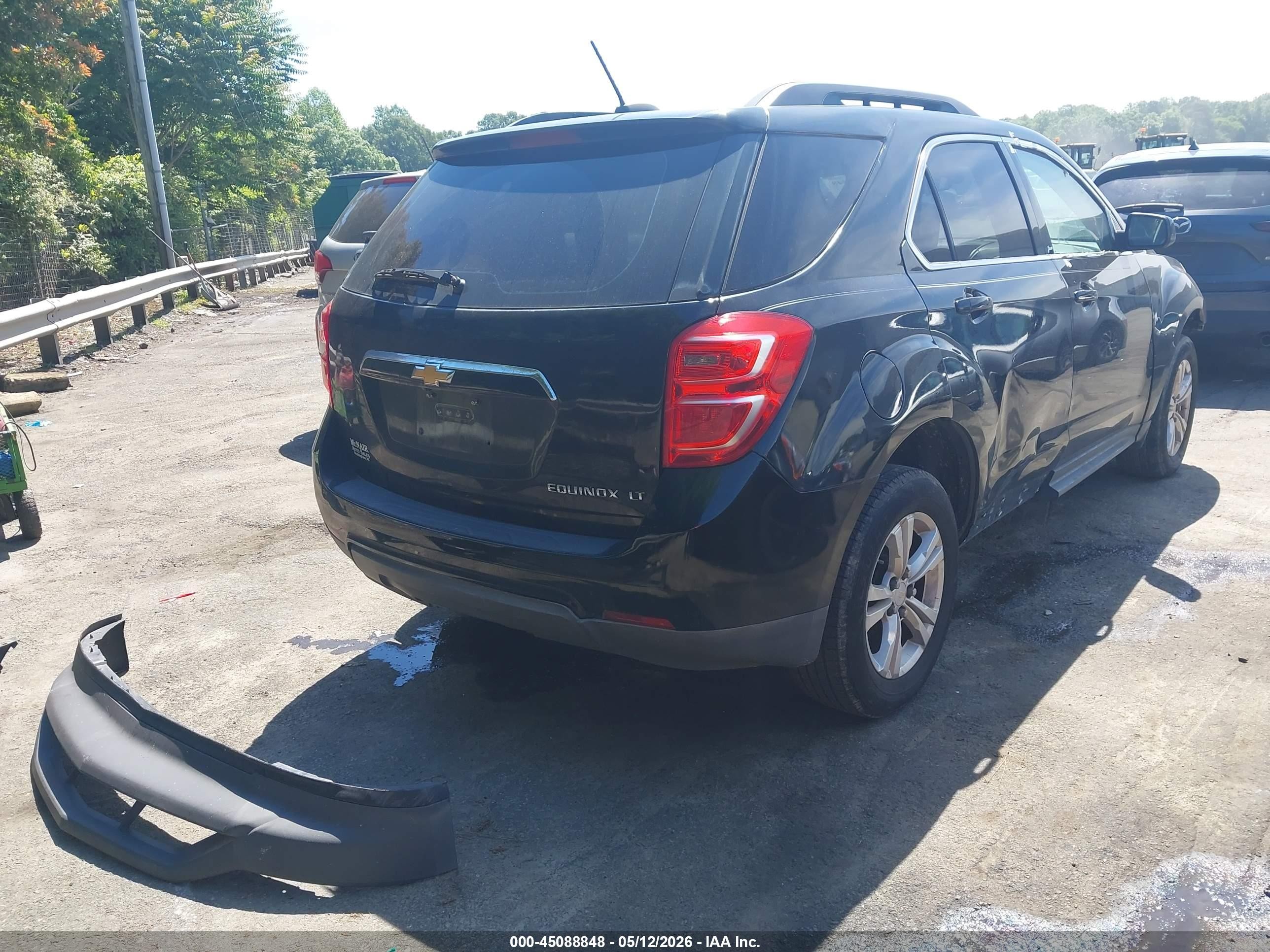 2016 Chevrolet Equinox Lt Черный vin: 2GNALCEK9G6348458