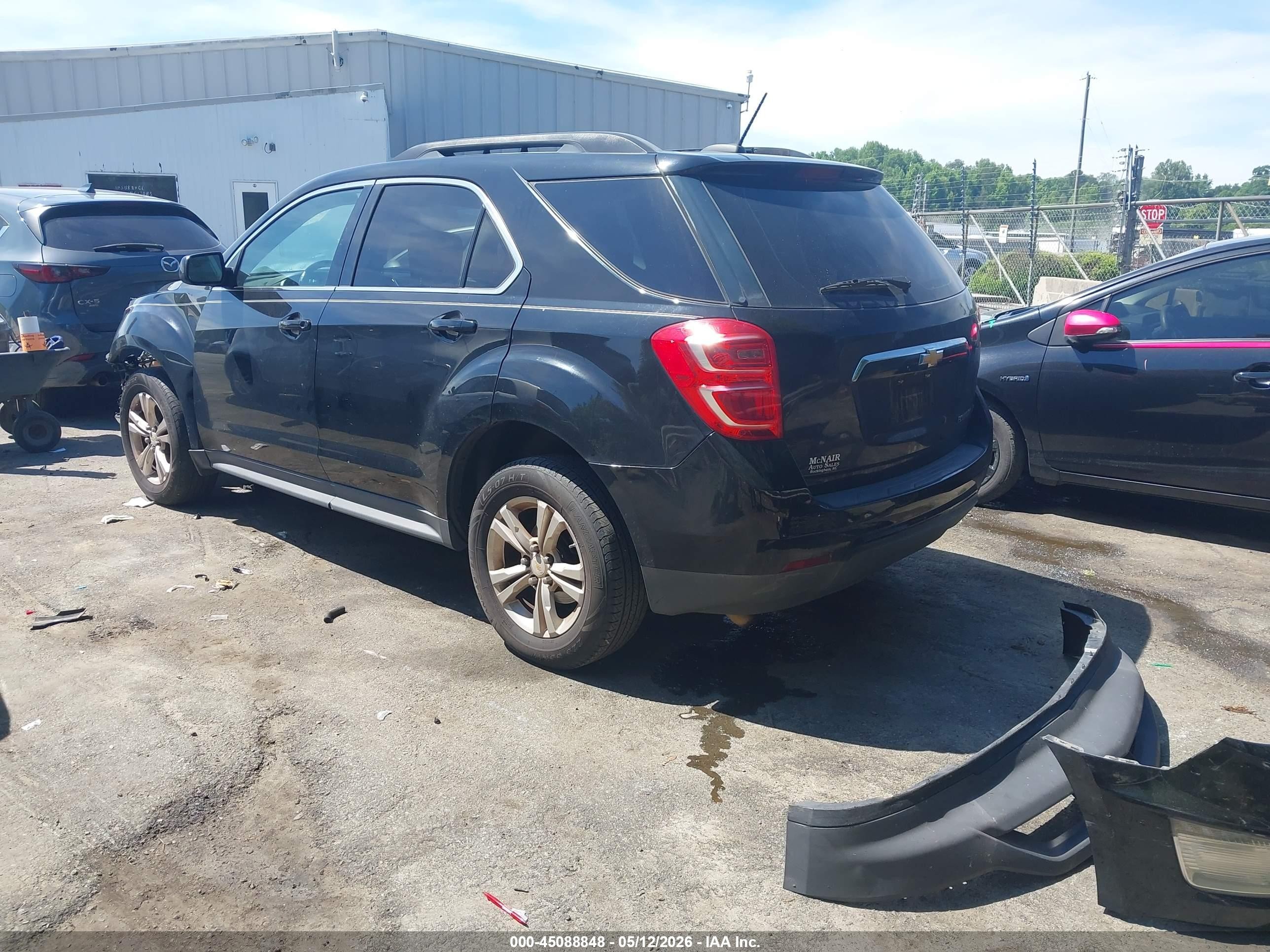 2016 Chevrolet Equinox Lt Черный vin: 2GNALCEK9G6348458