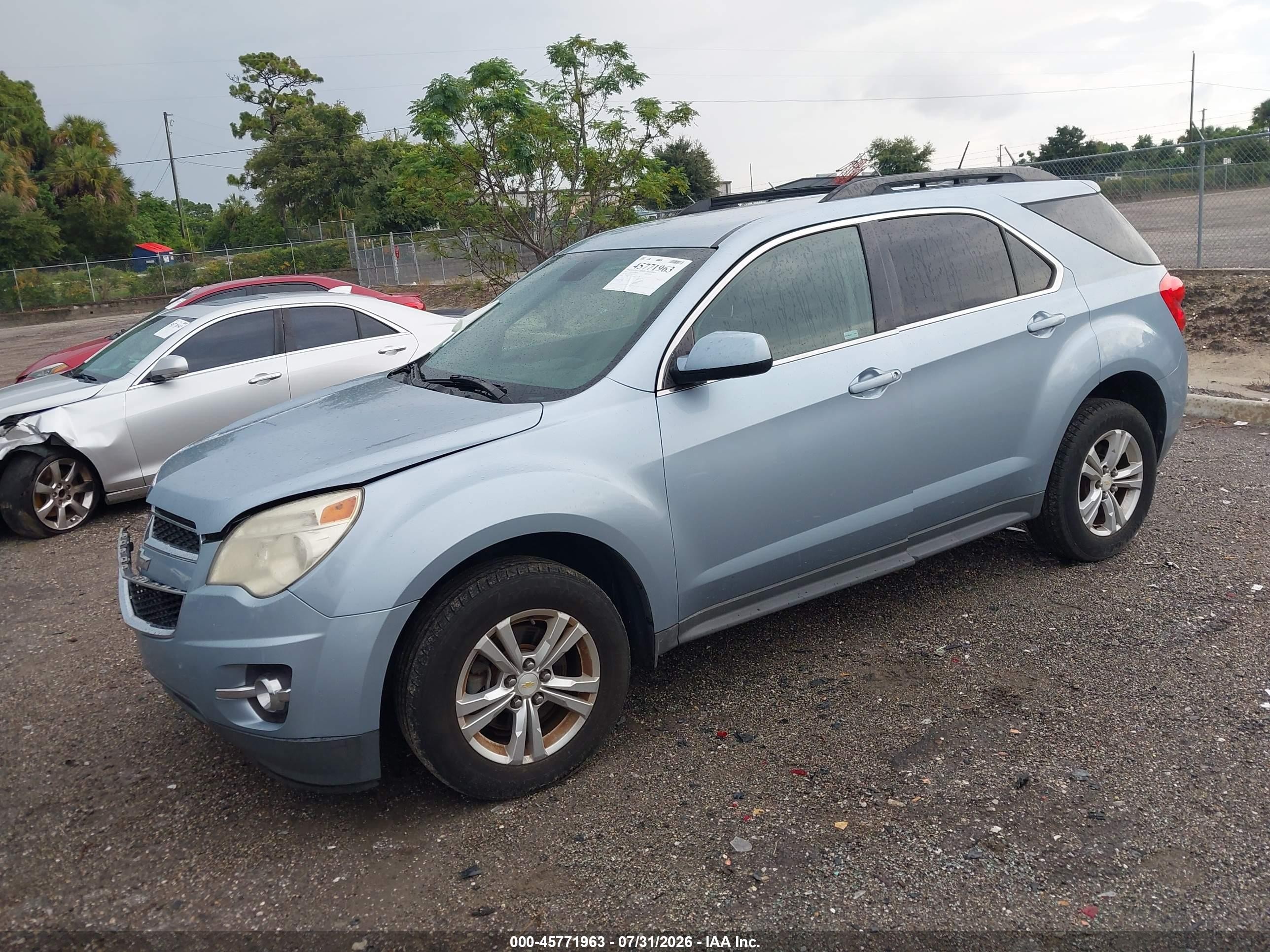2014 Chevrolet Equinox Lt Light Blue vin: 2GNALCEKXE6151649