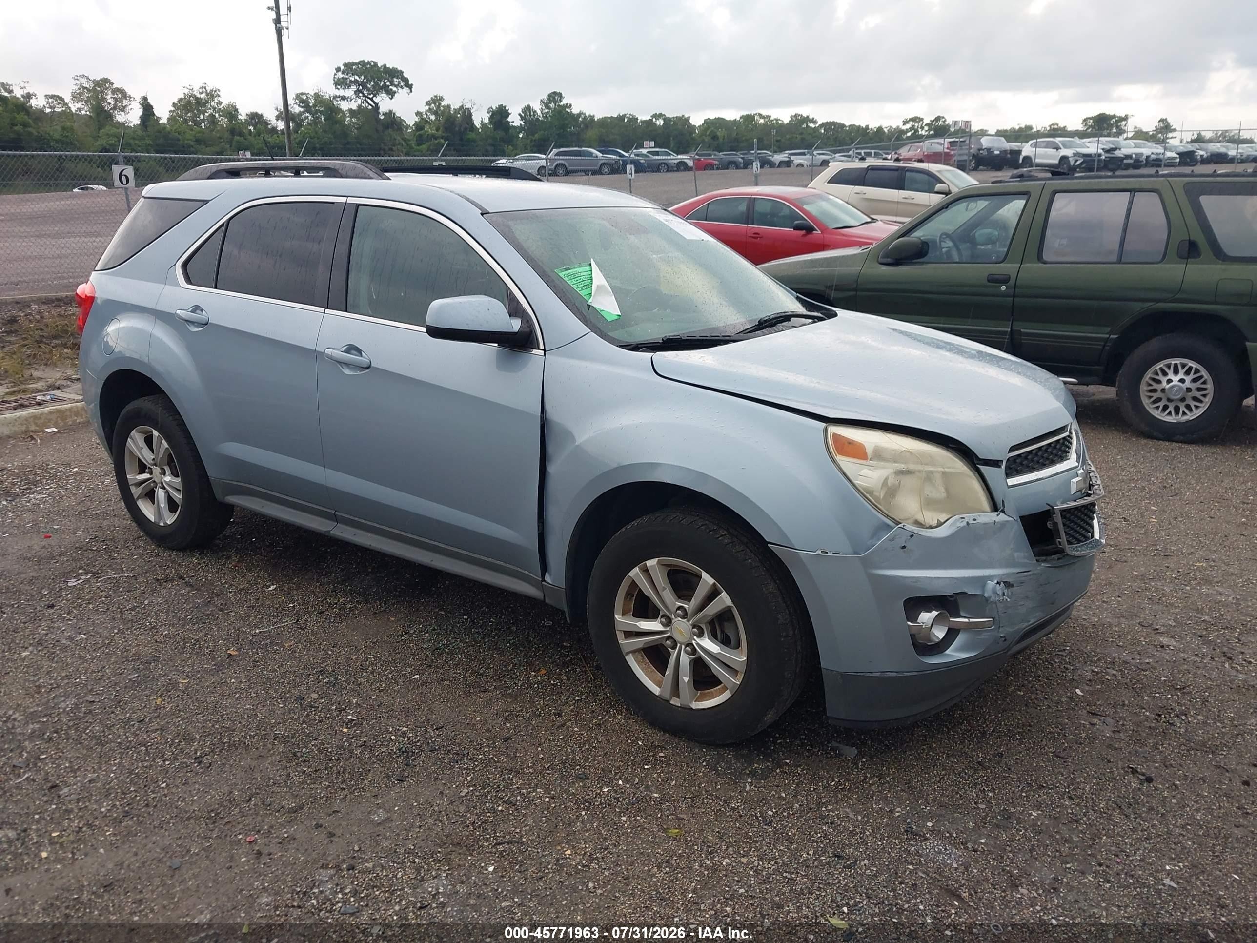 2014 Chevrolet Equinox Lt Light Blue vin: 2GNALCEKXE6151649