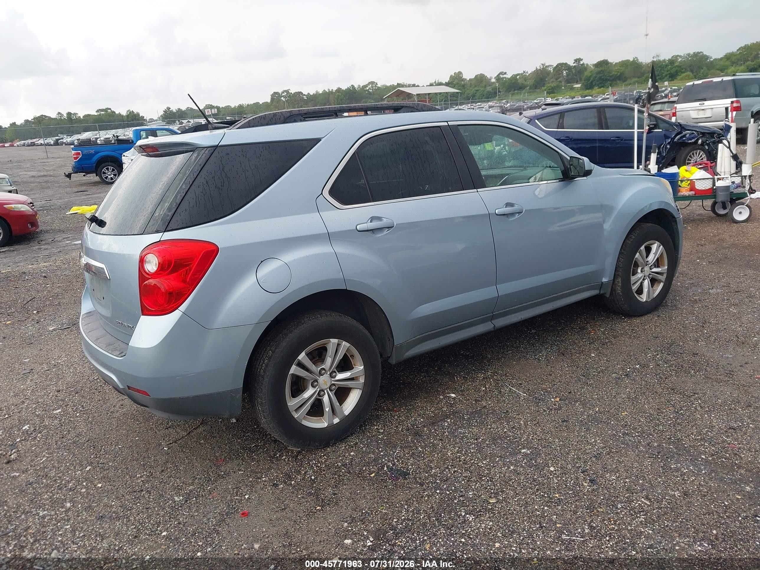 2014 Chevrolet Equinox Lt Light Blue vin: 2GNALCEKXE6151649
