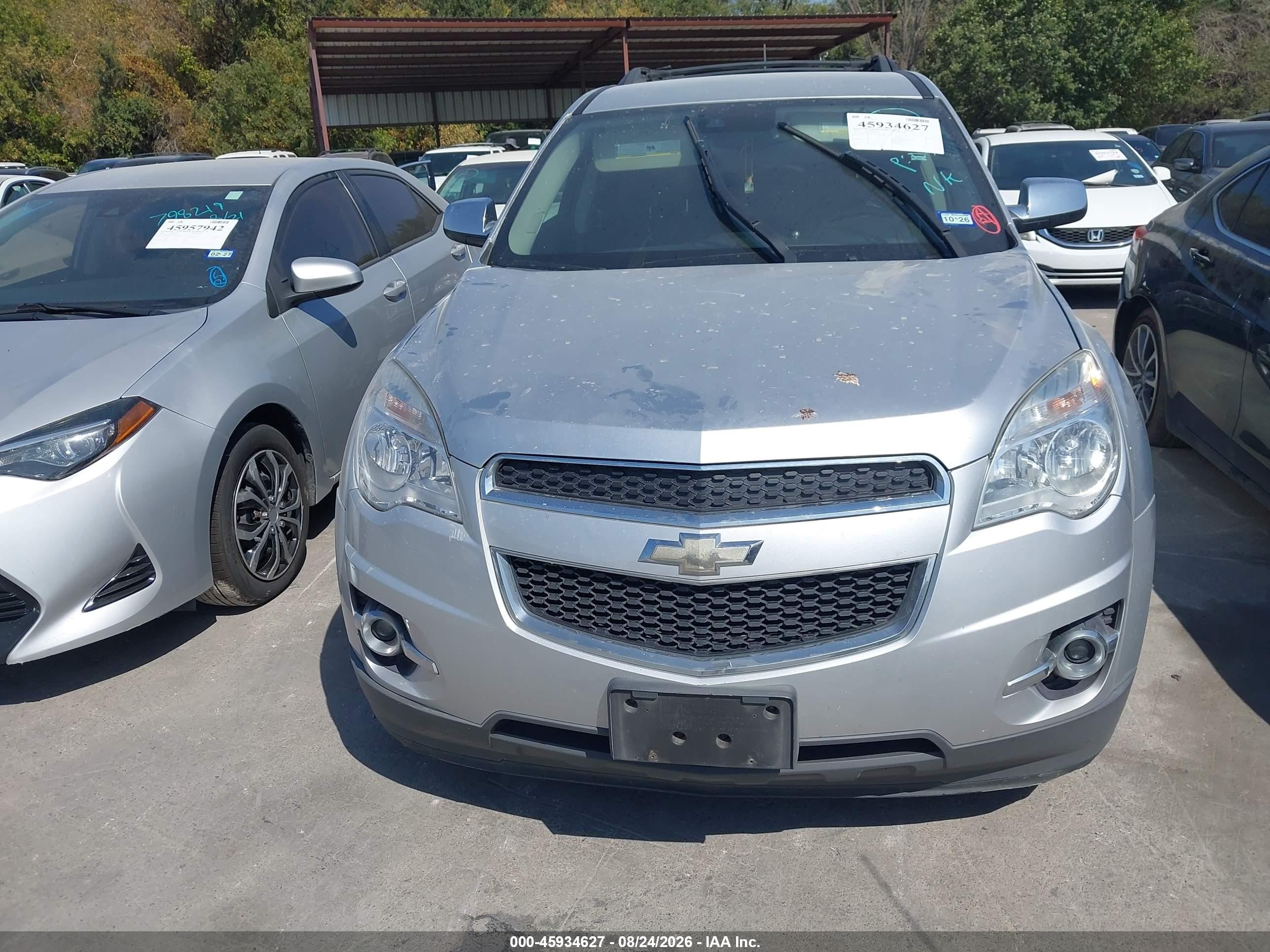 2014 Chevrolet Equinox Lt Gray vin: 2GNALCEKXE6249595