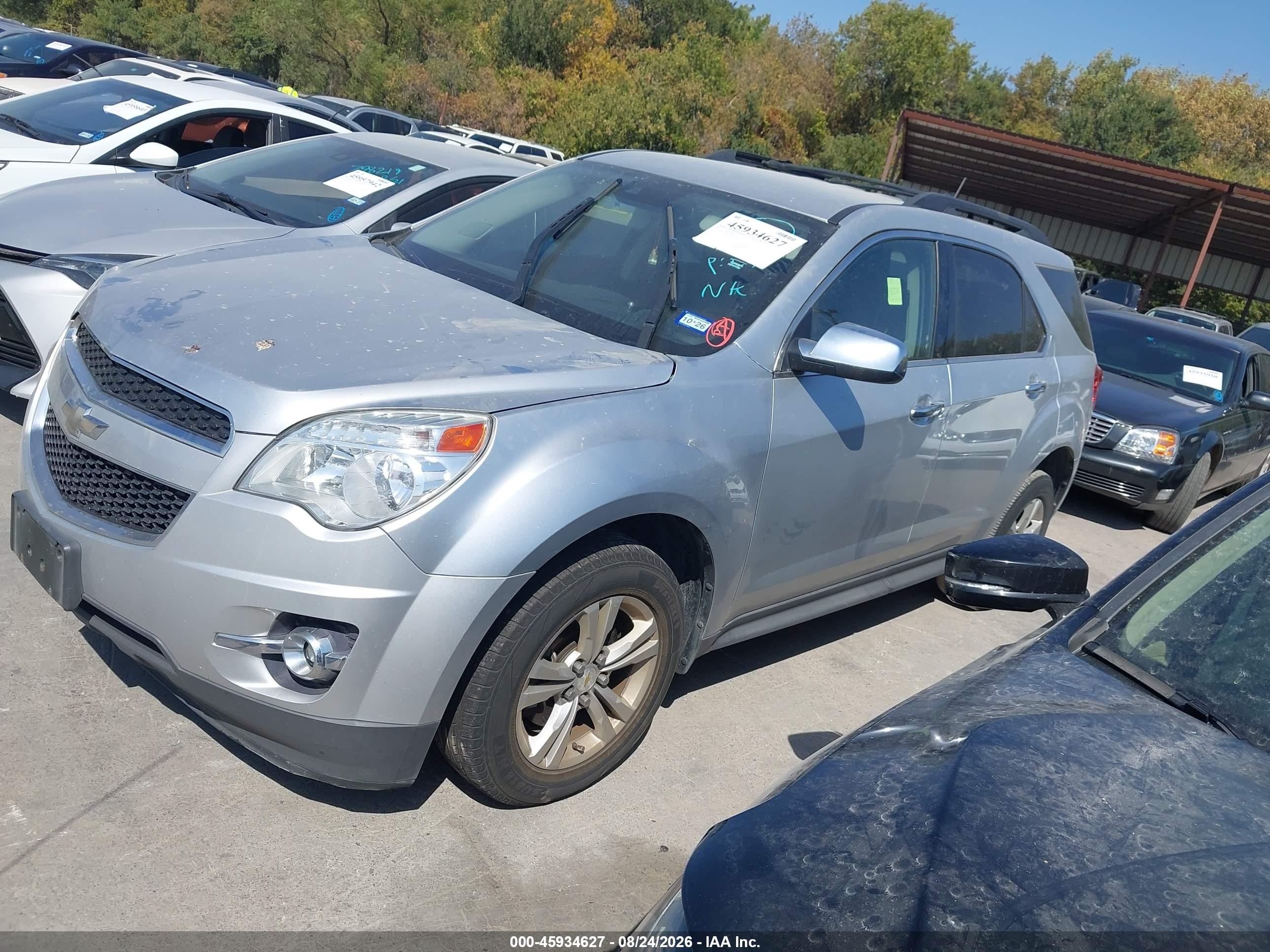 2014 Chevrolet Equinox Lt Gray vin: 2GNALCEKXE6249595