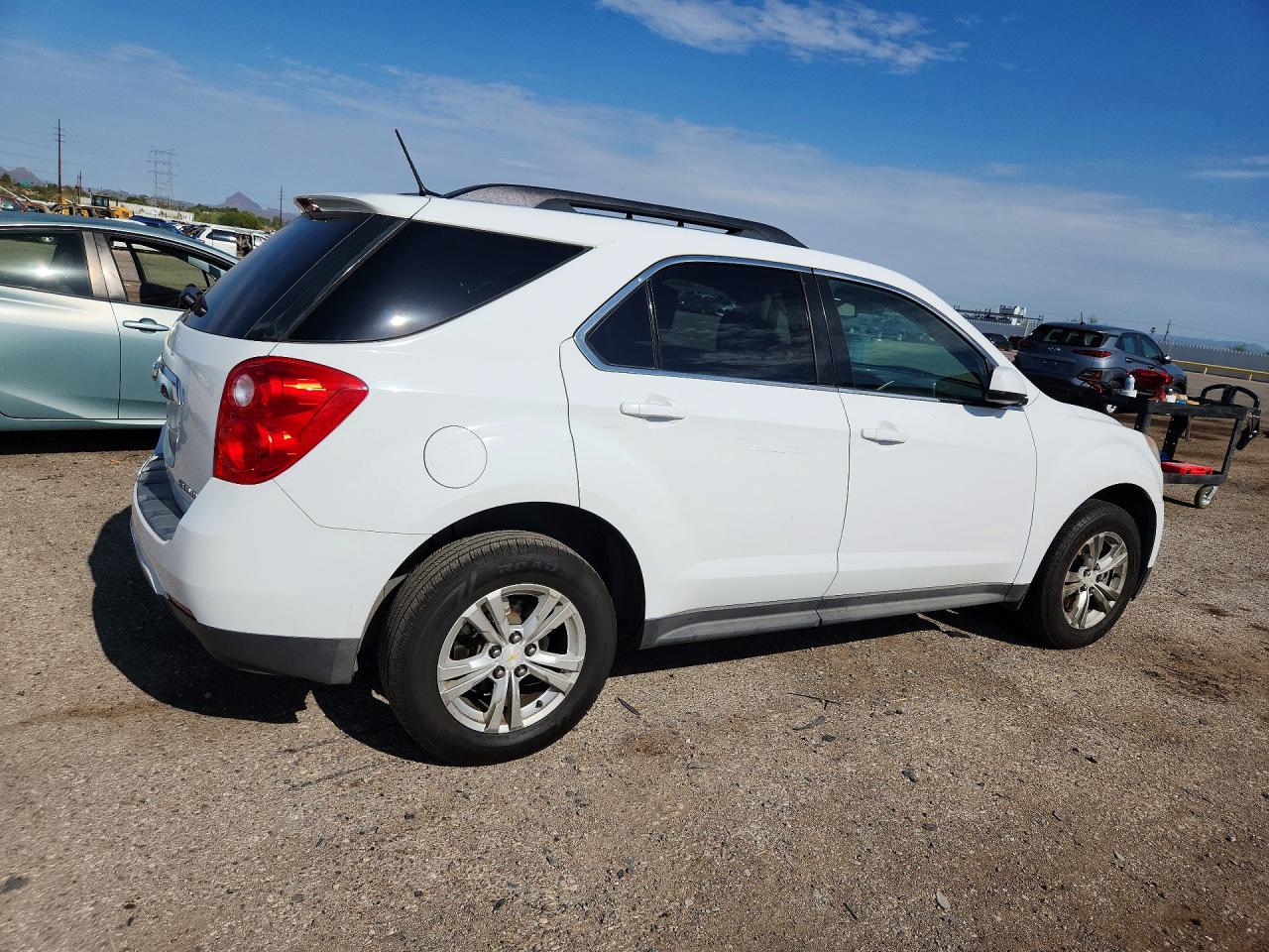 2014 Chevrolet Equinox Lt White vin: 2GNALCEKXE6274514