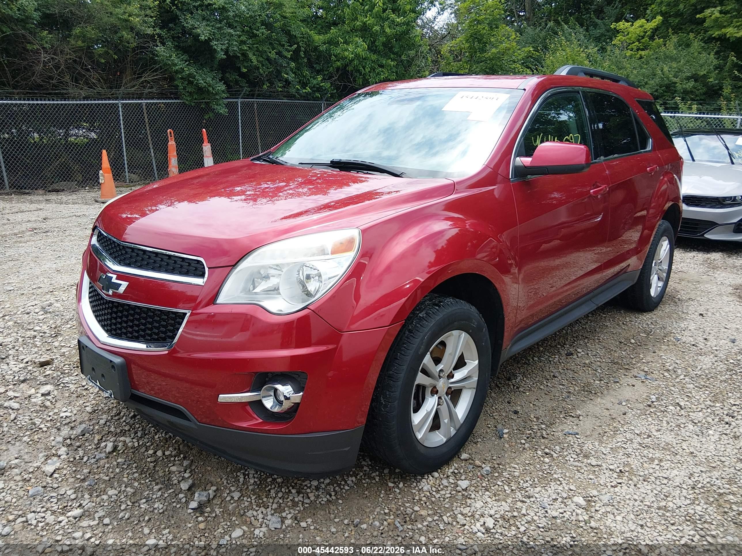 2015 Chevrolet Equinox Lt Red vin: 2GNALCEKXF6109841