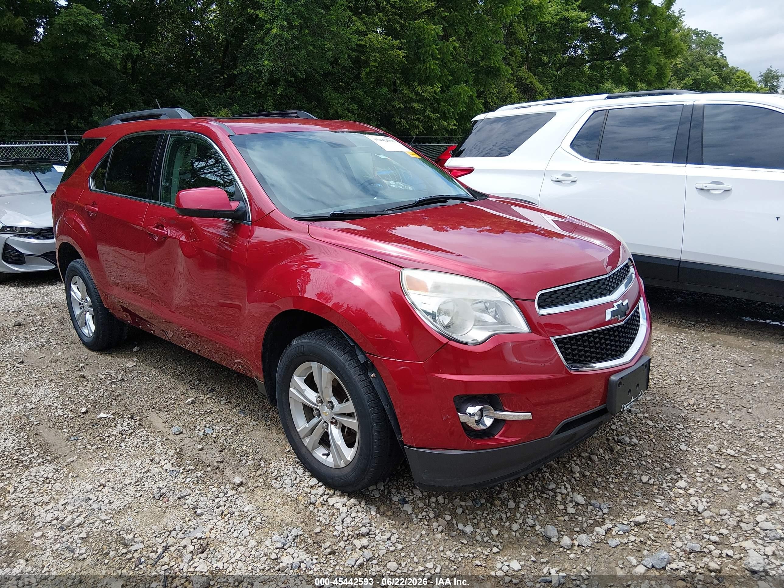2015 Chevrolet Equinox Lt Red vin: 2GNALCEKXF6109841
