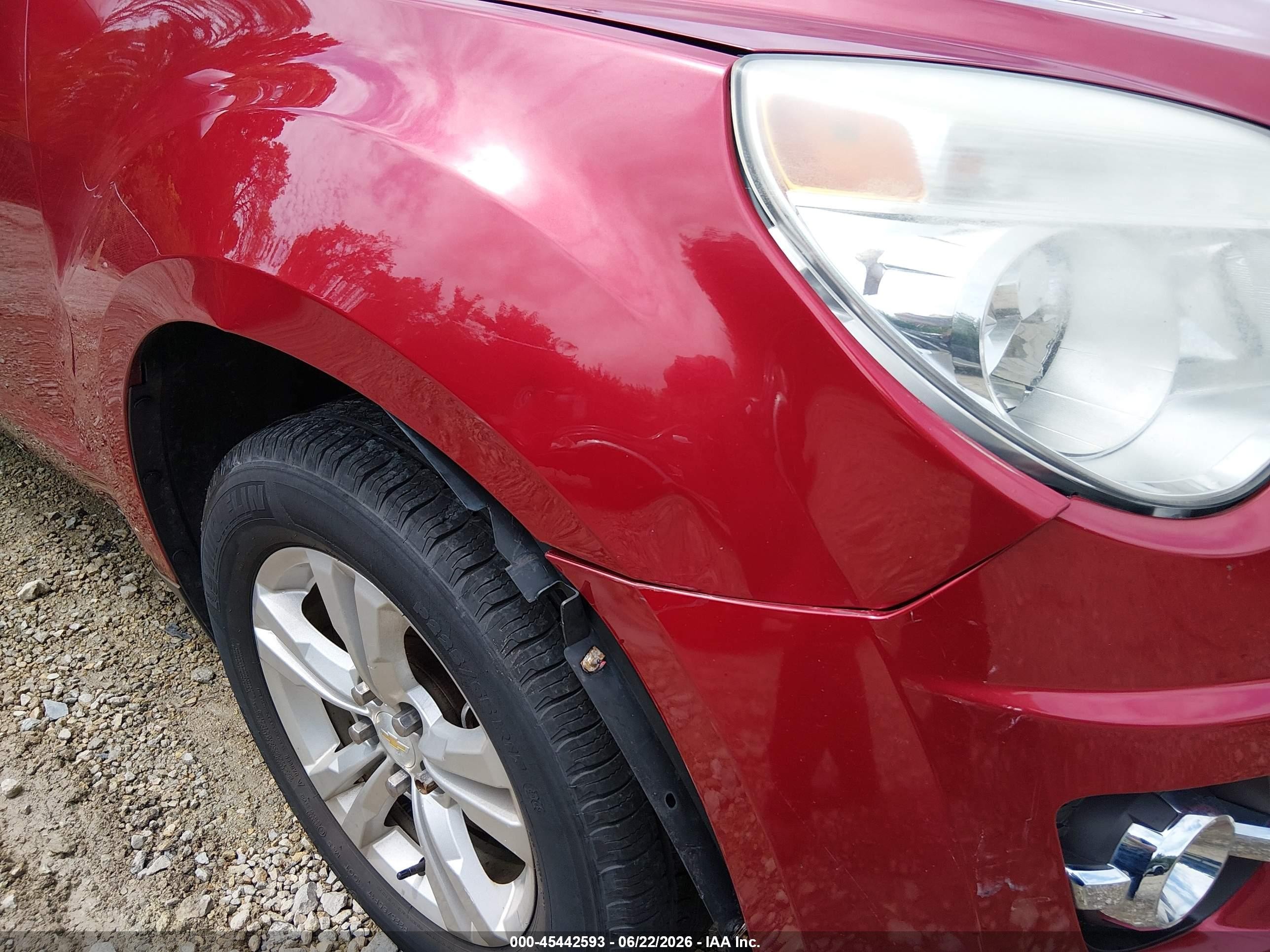 2015 Chevrolet Equinox Lt Red vin: 2GNALCEKXF6109841