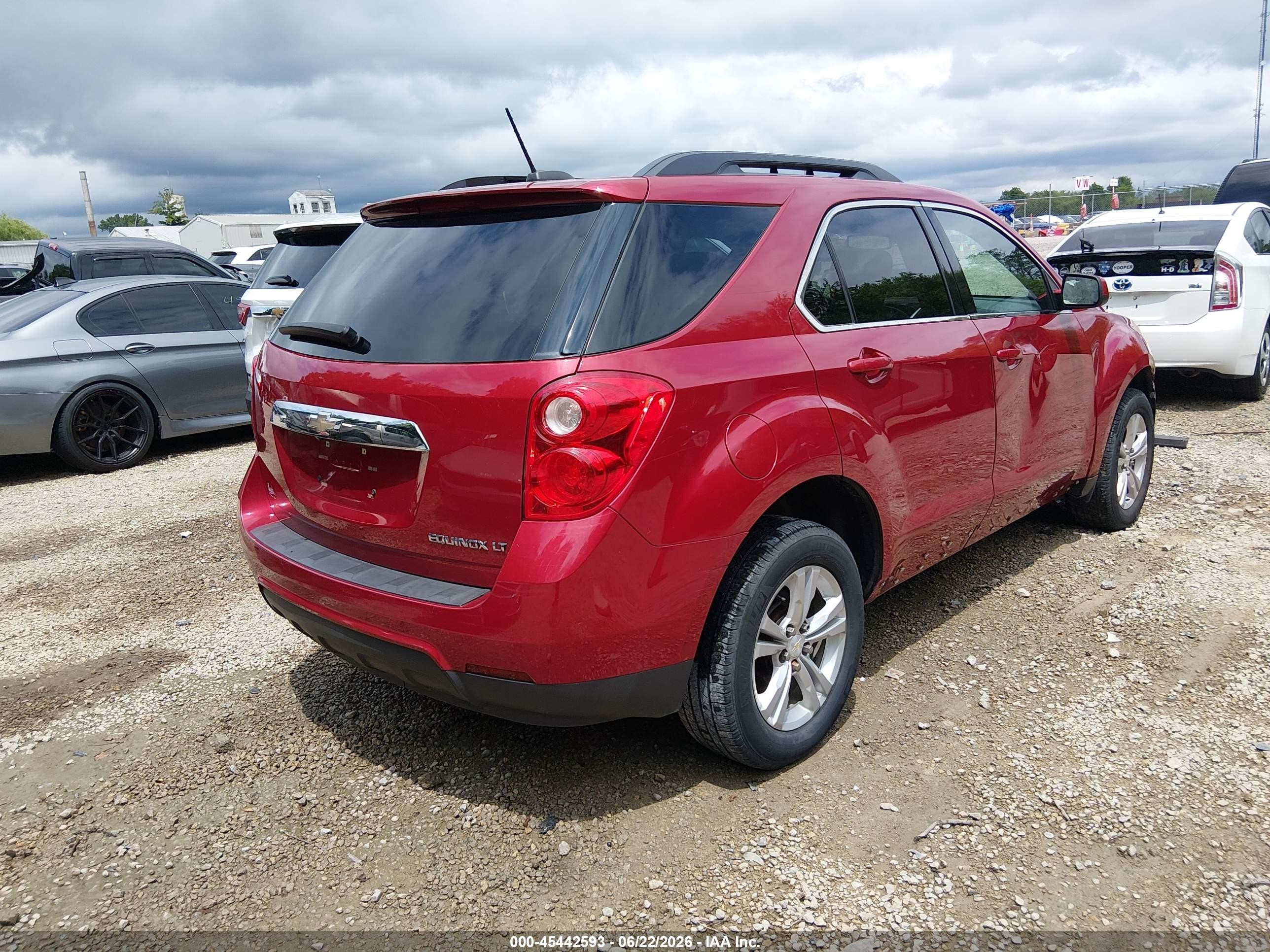 2015 Chevrolet Equinox Lt Red vin: 2GNALCEKXF6109841
