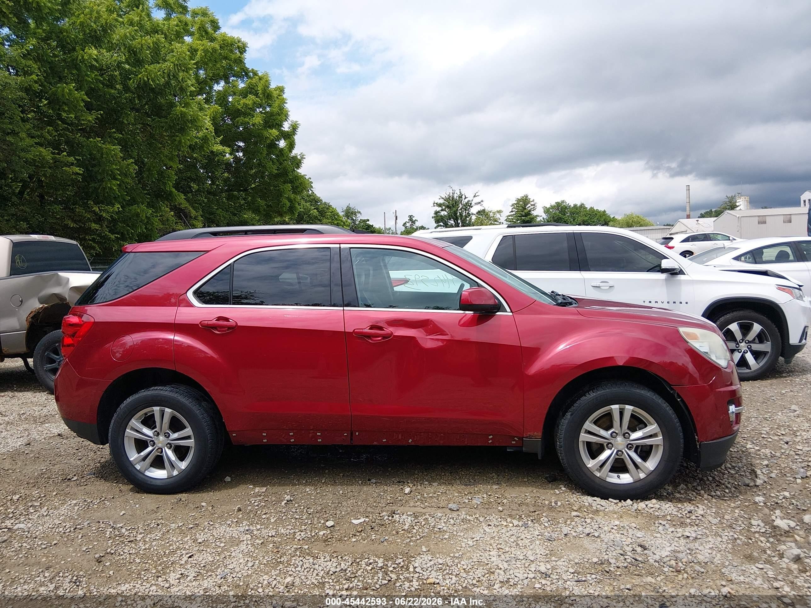 2015 Chevrolet Equinox Lt Red vin: 2GNALCEKXF6109841