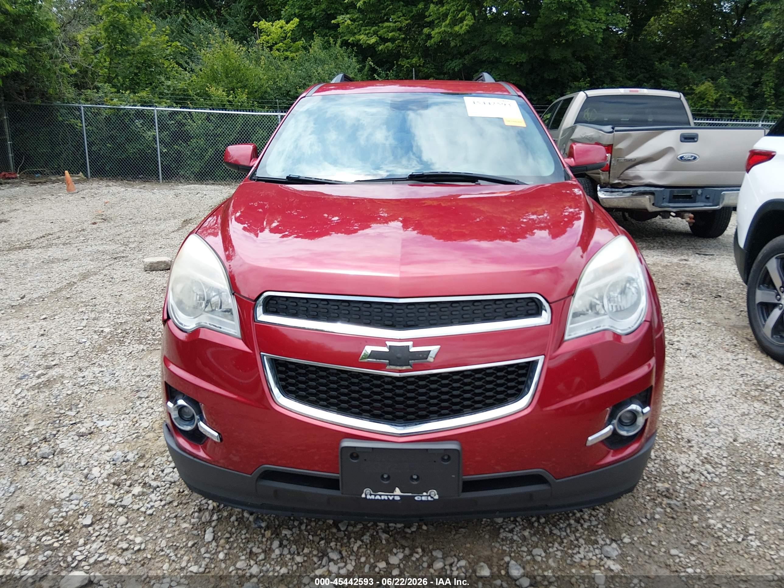 2015 Chevrolet Equinox Lt Red vin: 2GNALCEKXF6109841