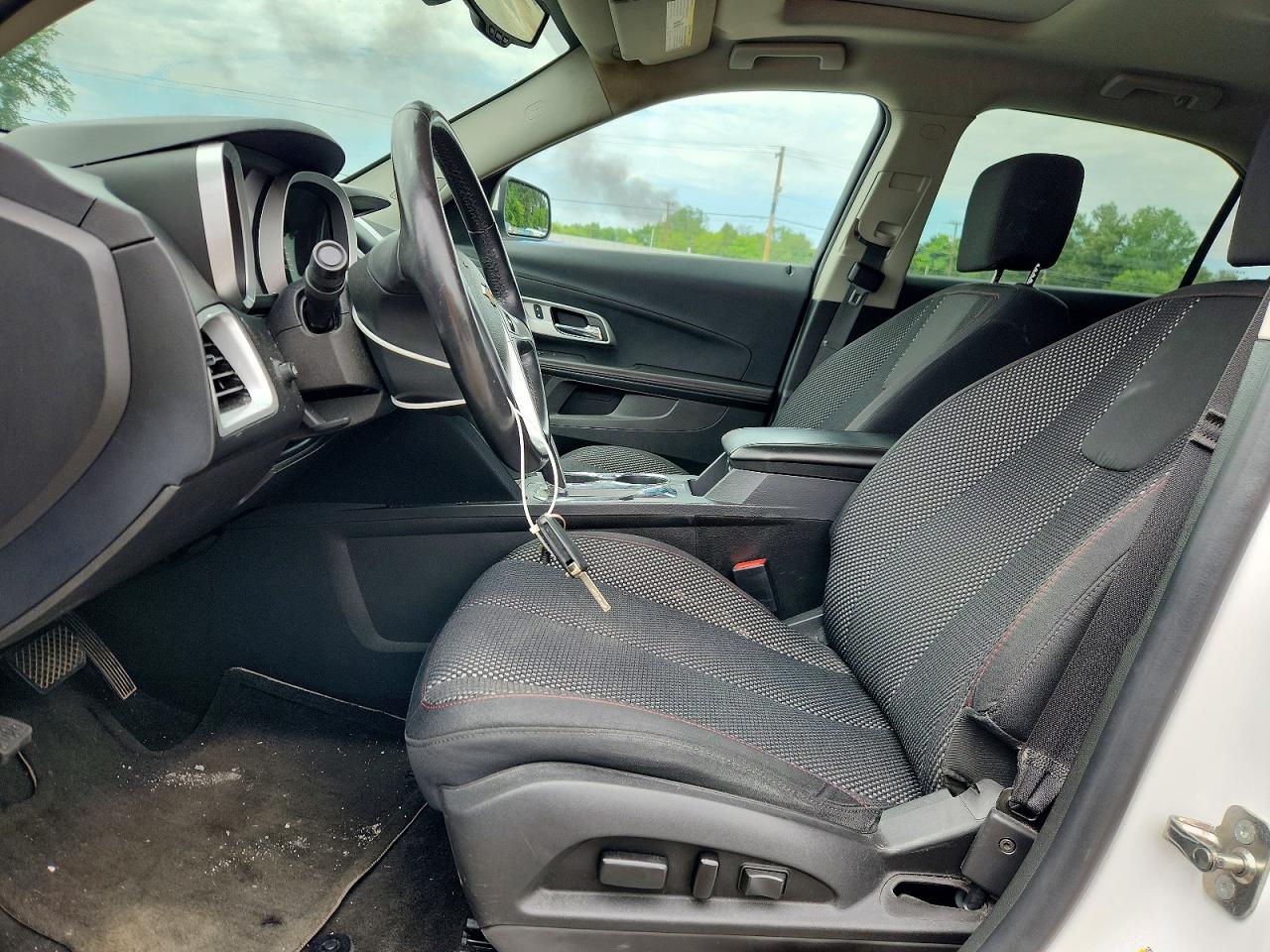 2015 Chevrolet Equinox Lt White vin: 2GNALCEKXF6331053