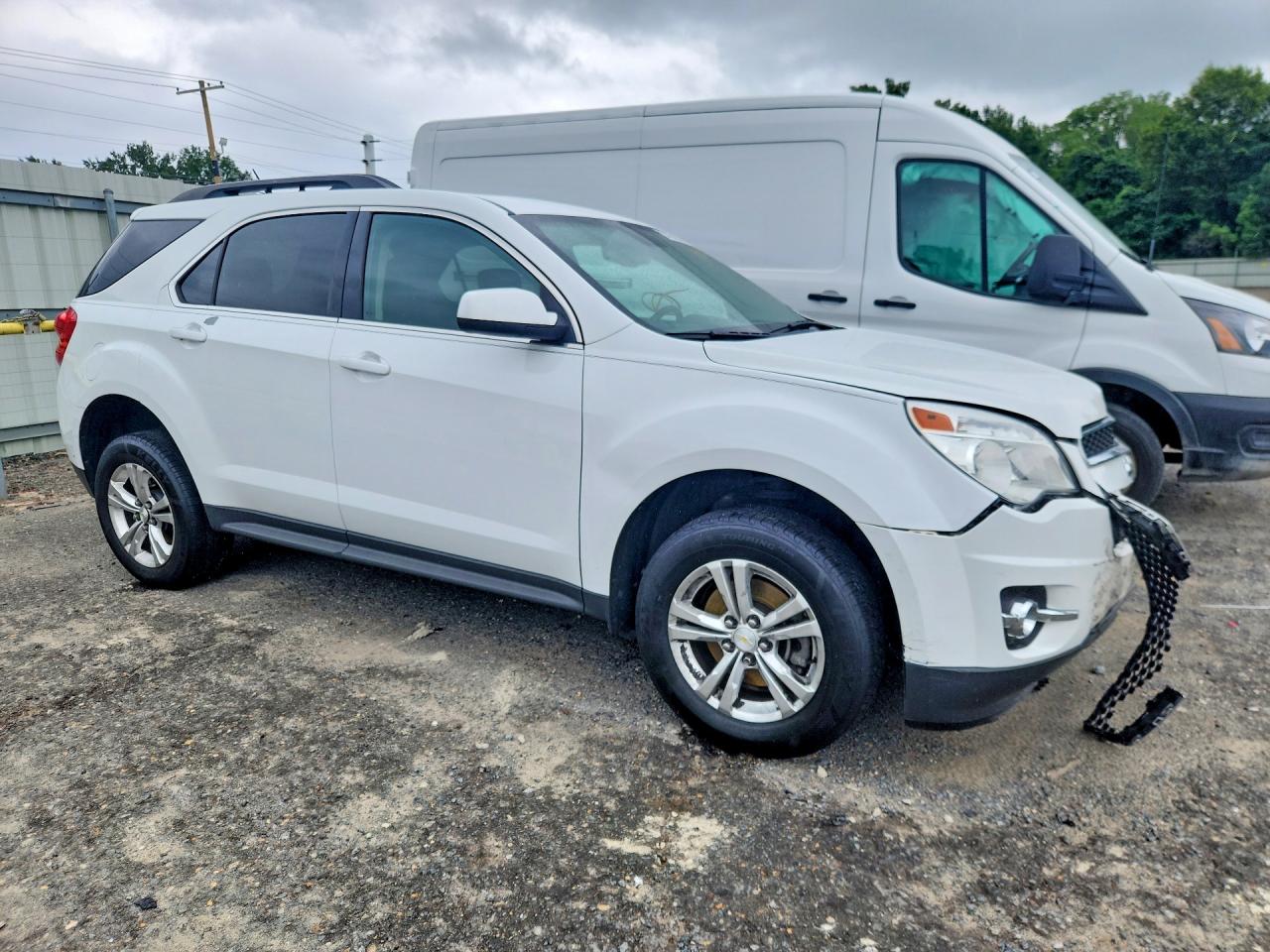 2015 Chevrolet Equinox Lt White vin: 2GNALCEKXF6331053