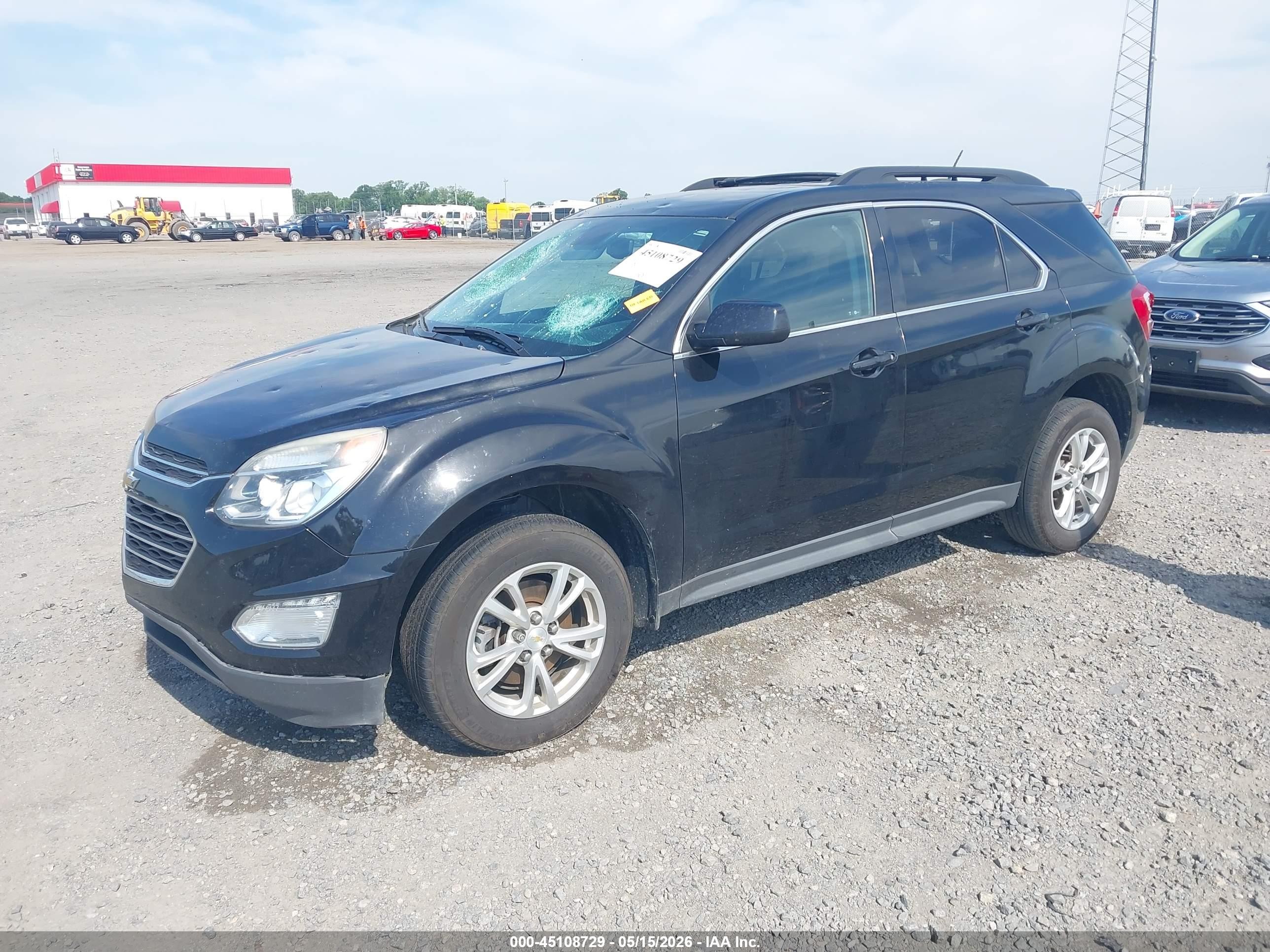 2017 Chevrolet Equinox Lt Black vin: 2GNALCEKXH1593249