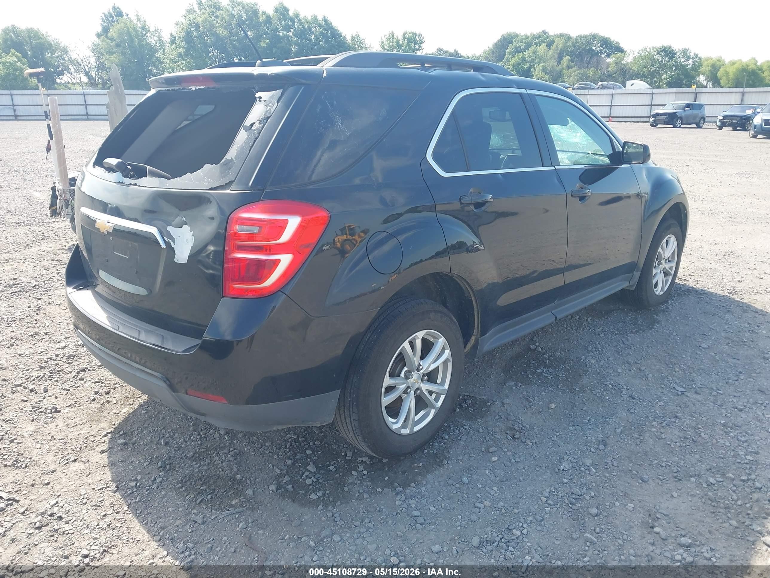 2017 Chevrolet Equinox Lt Black vin: 2GNALCEKXH1593249