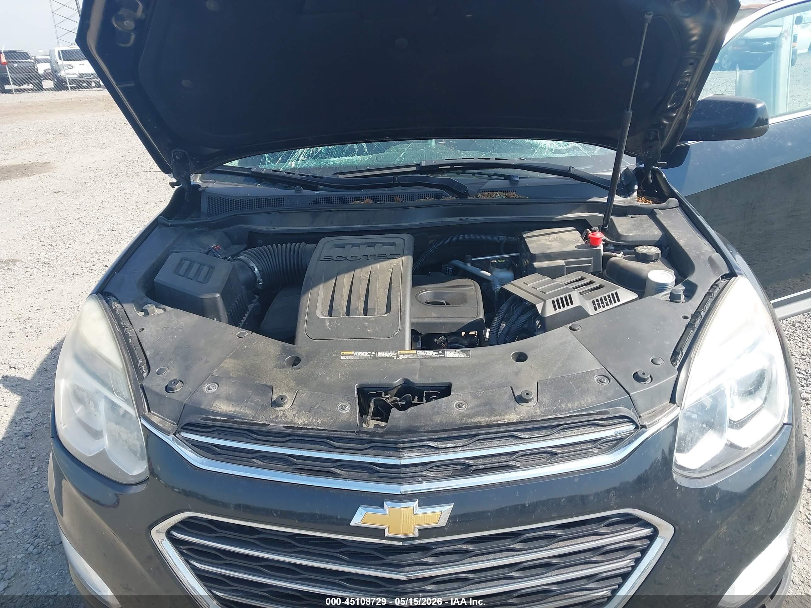 2017 Chevrolet Equinox Lt Black vin: 2GNALCEKXH1593249