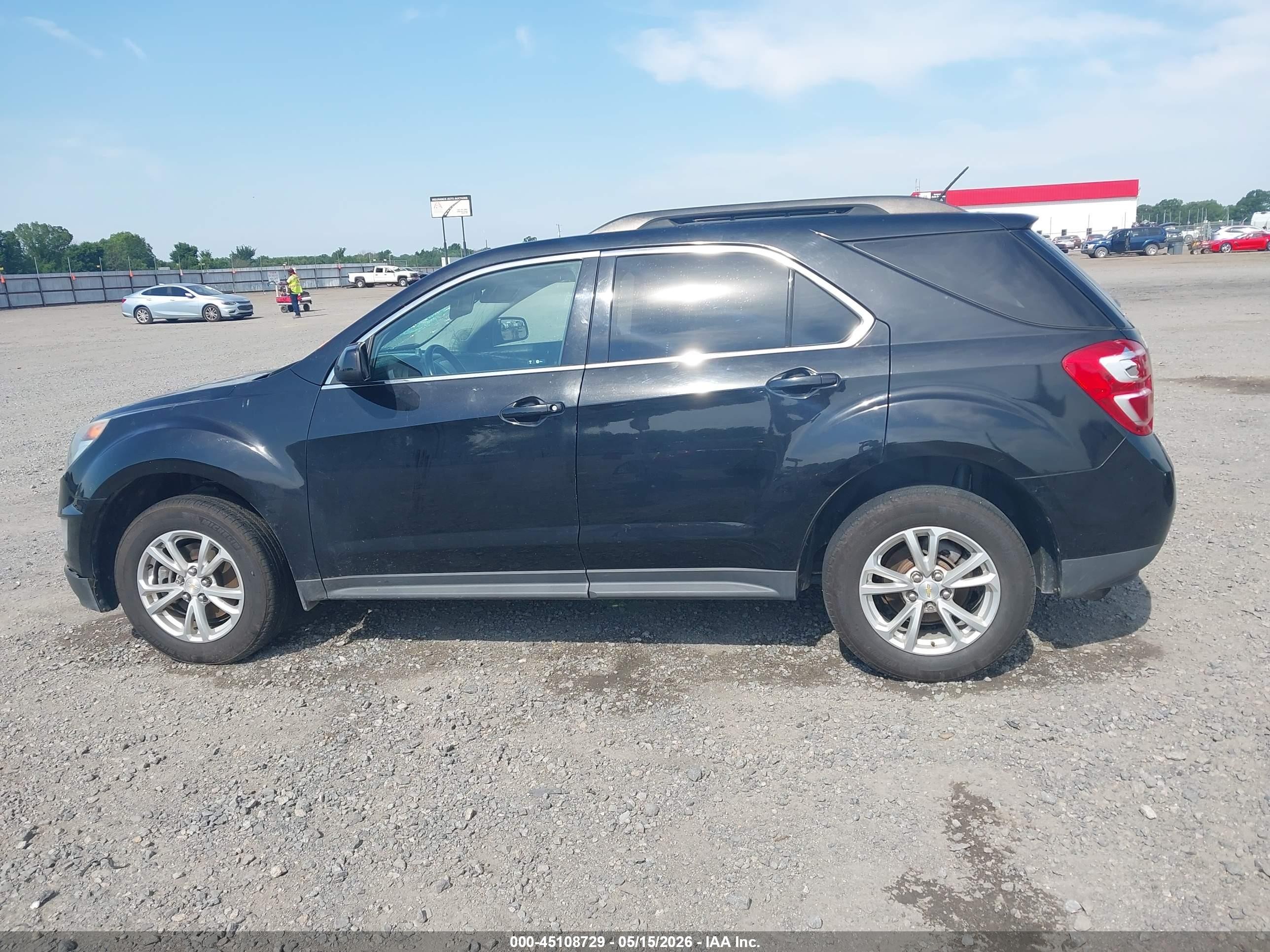 2017 Chevrolet Equinox Lt Black vin: 2GNALCEKXH1593249