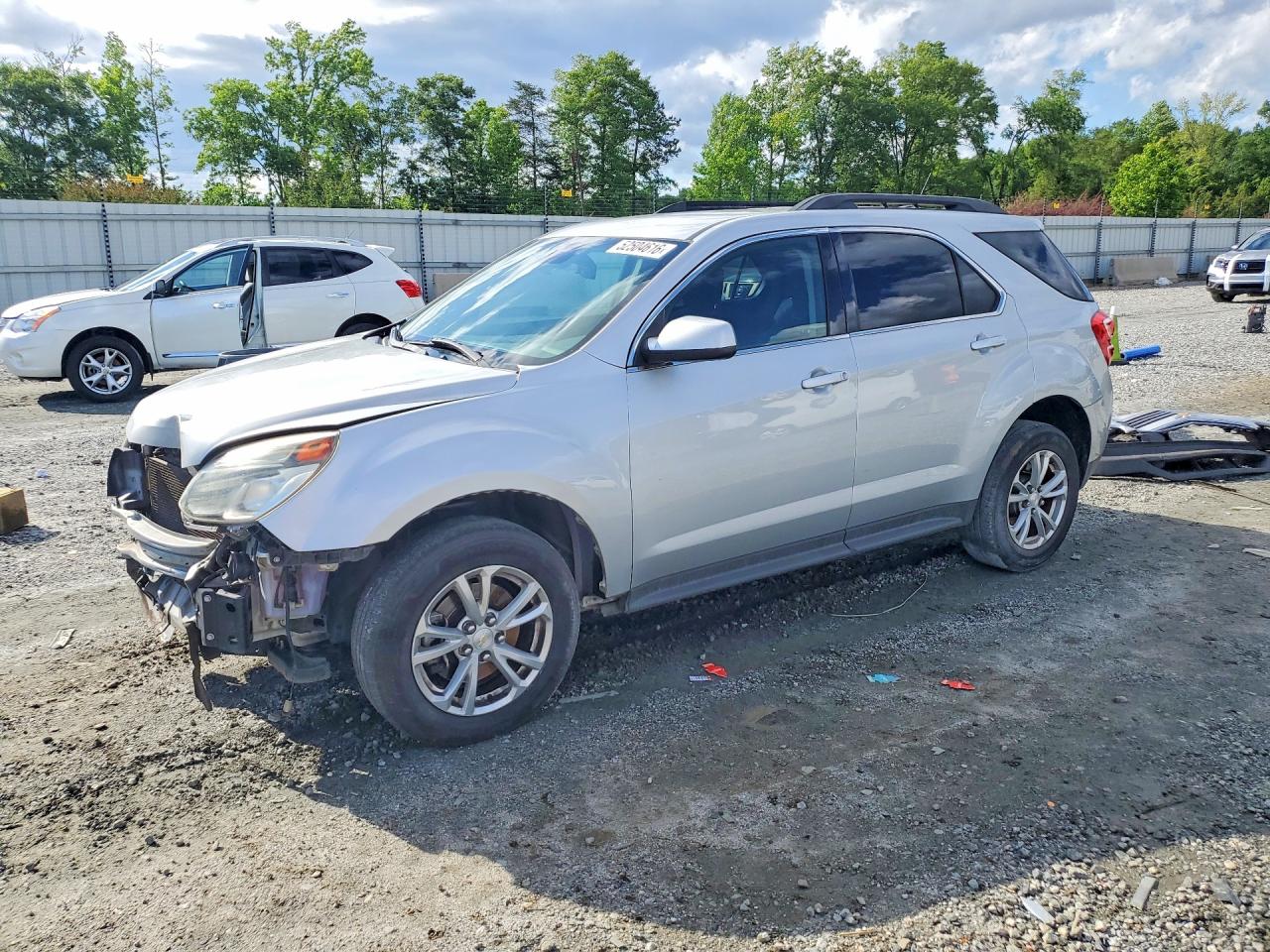 2017 Chevrolet Equinox Lt Серебряный vin: 2GNALCEKXH6319004