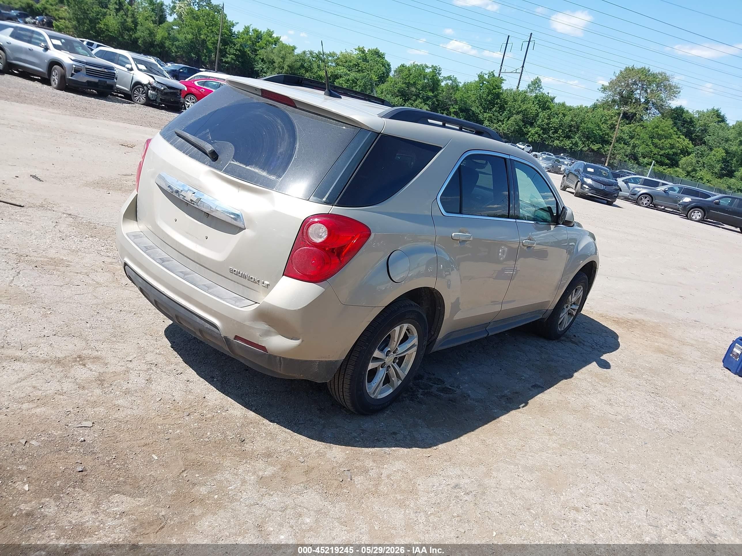 2011 Chevrolet Equinox 1lt Beige vin: 2GNALDEC0B1173649