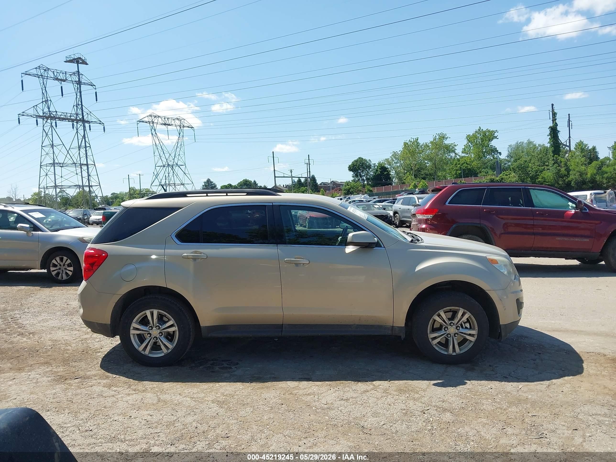 2011 Chevrolet Equinox 1lt Beige vin: 2GNALDEC0B1173649