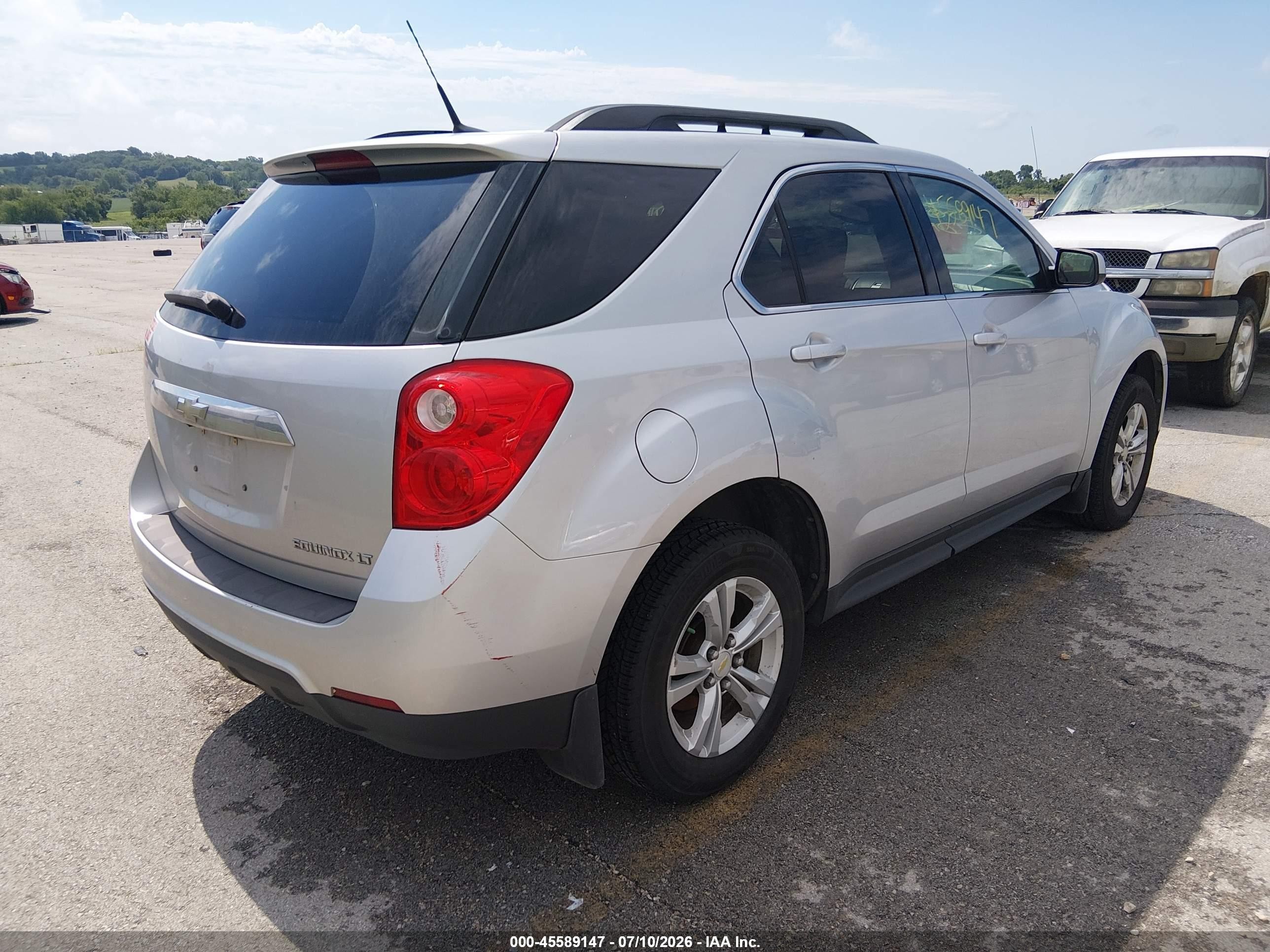 2011 Chevrolet Equinox Lt W/1lt Silver vin: 2GNALDEC0B1306622