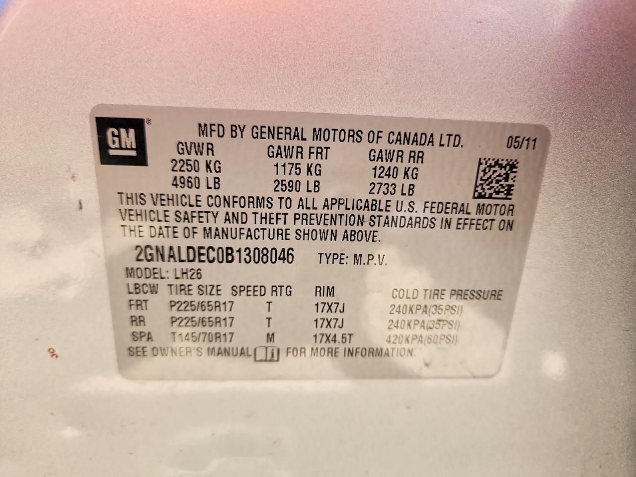 2011 Chevrolet Equinox Lt Silver vin: 2GNALDEC0B1308046