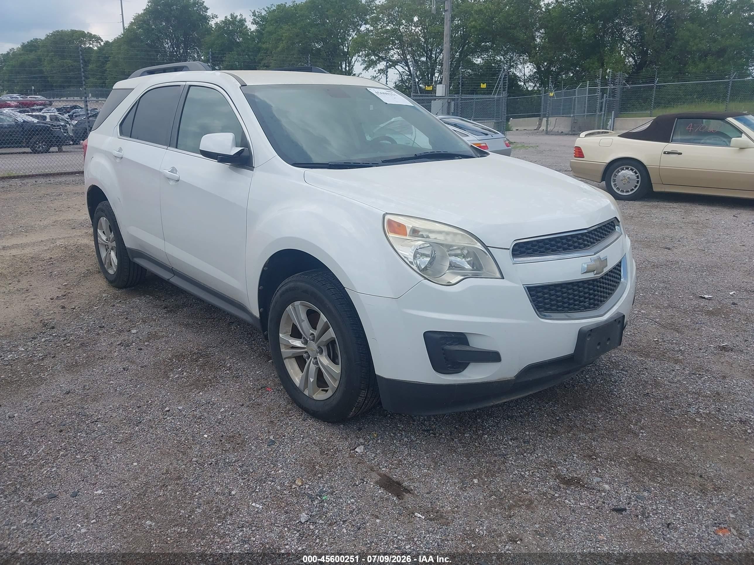 2011 Chevrolet Equinox Lt W/1lt White vin: 2GNALDEC1B1209512