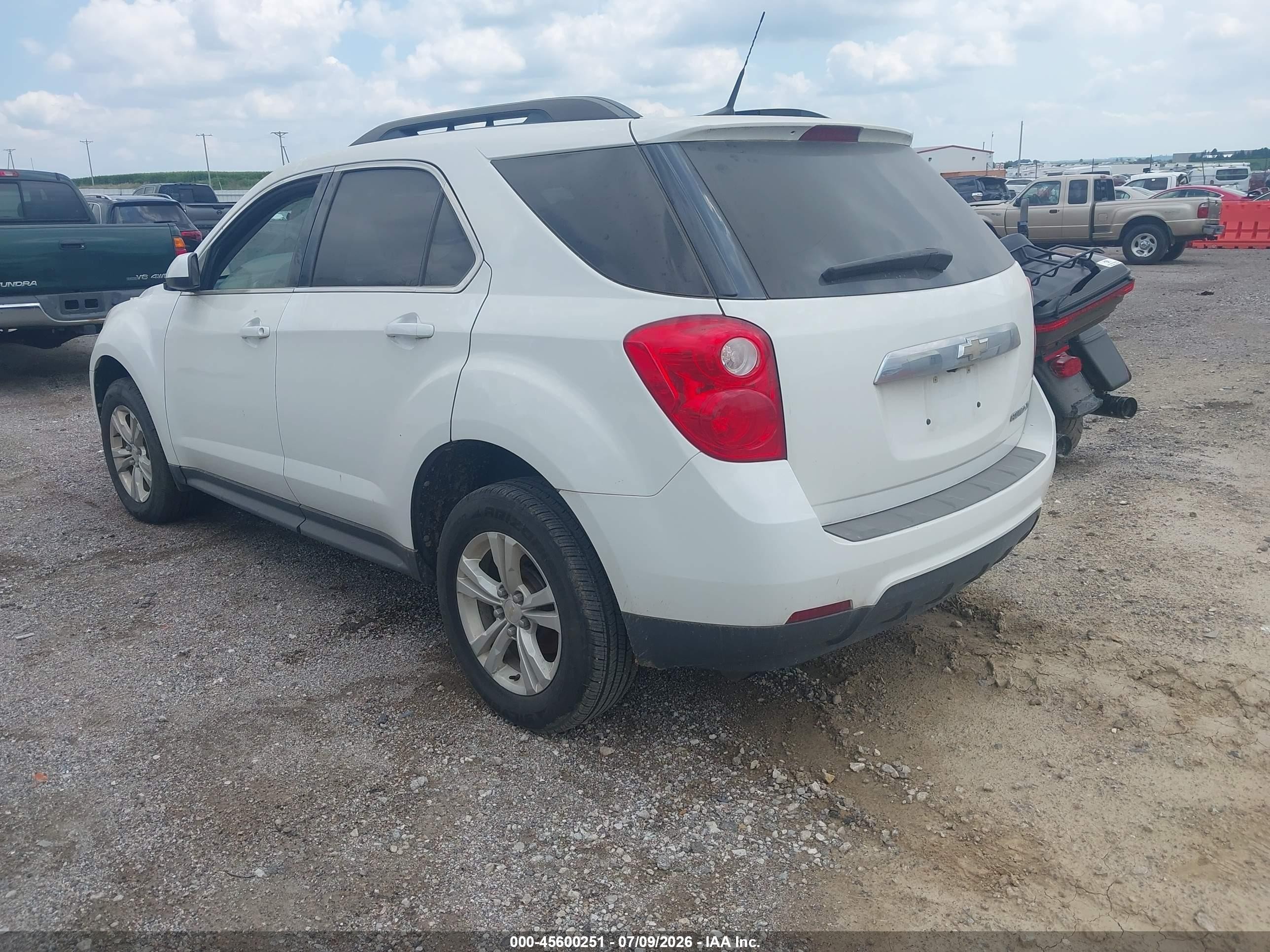 2011 Chevrolet Equinox Lt W/1lt White vin: 2GNALDEC1B1209512