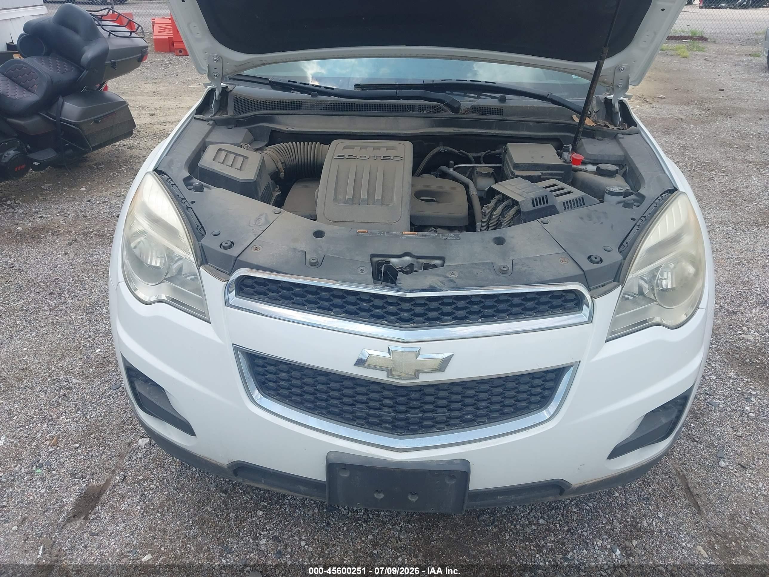 2011 Chevrolet Equinox Lt W/1lt White vin: 2GNALDEC1B1209512