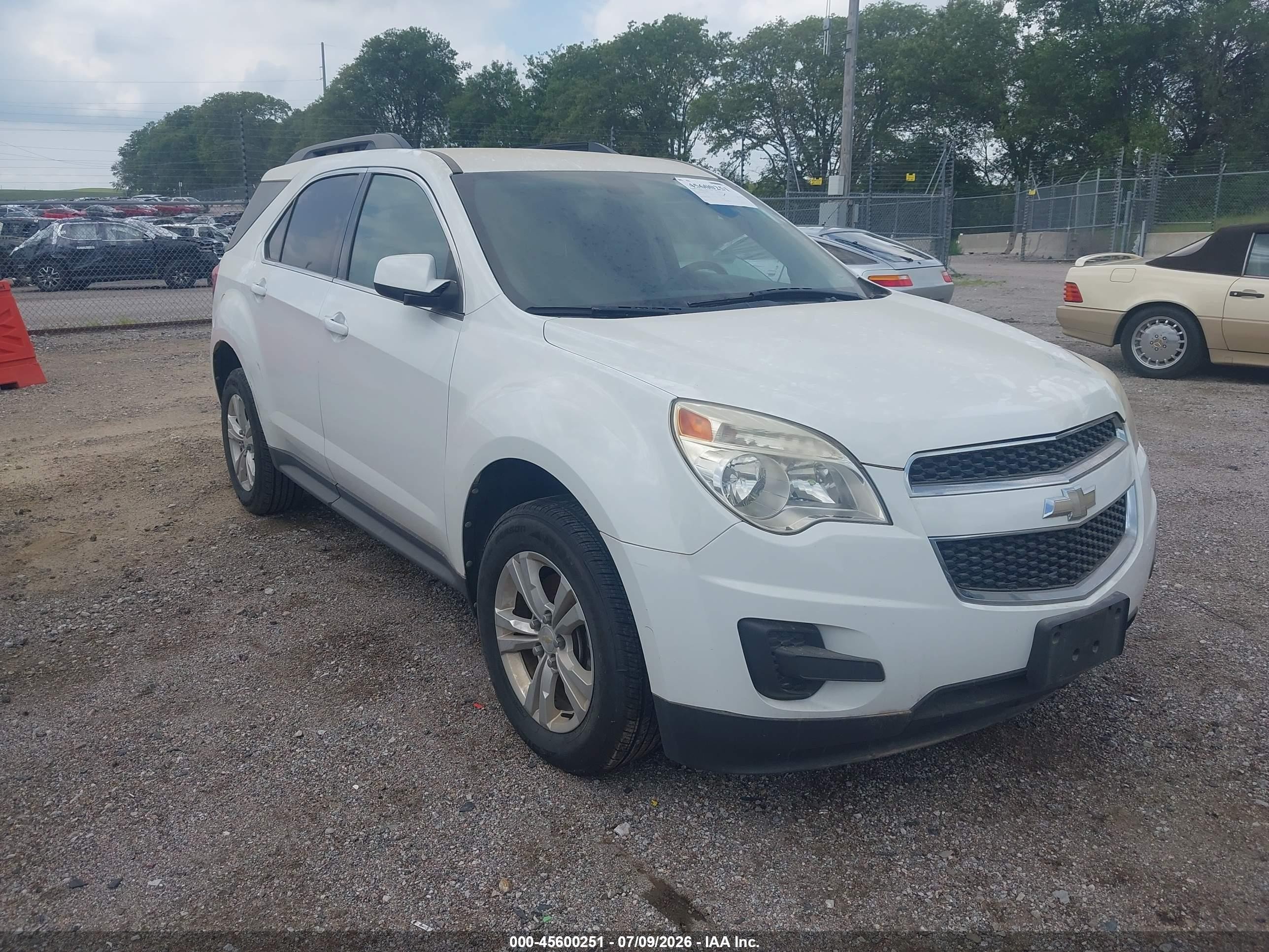2011 Chevrolet Equinox Lt W/1lt White vin: 2GNALDEC1B1209512
