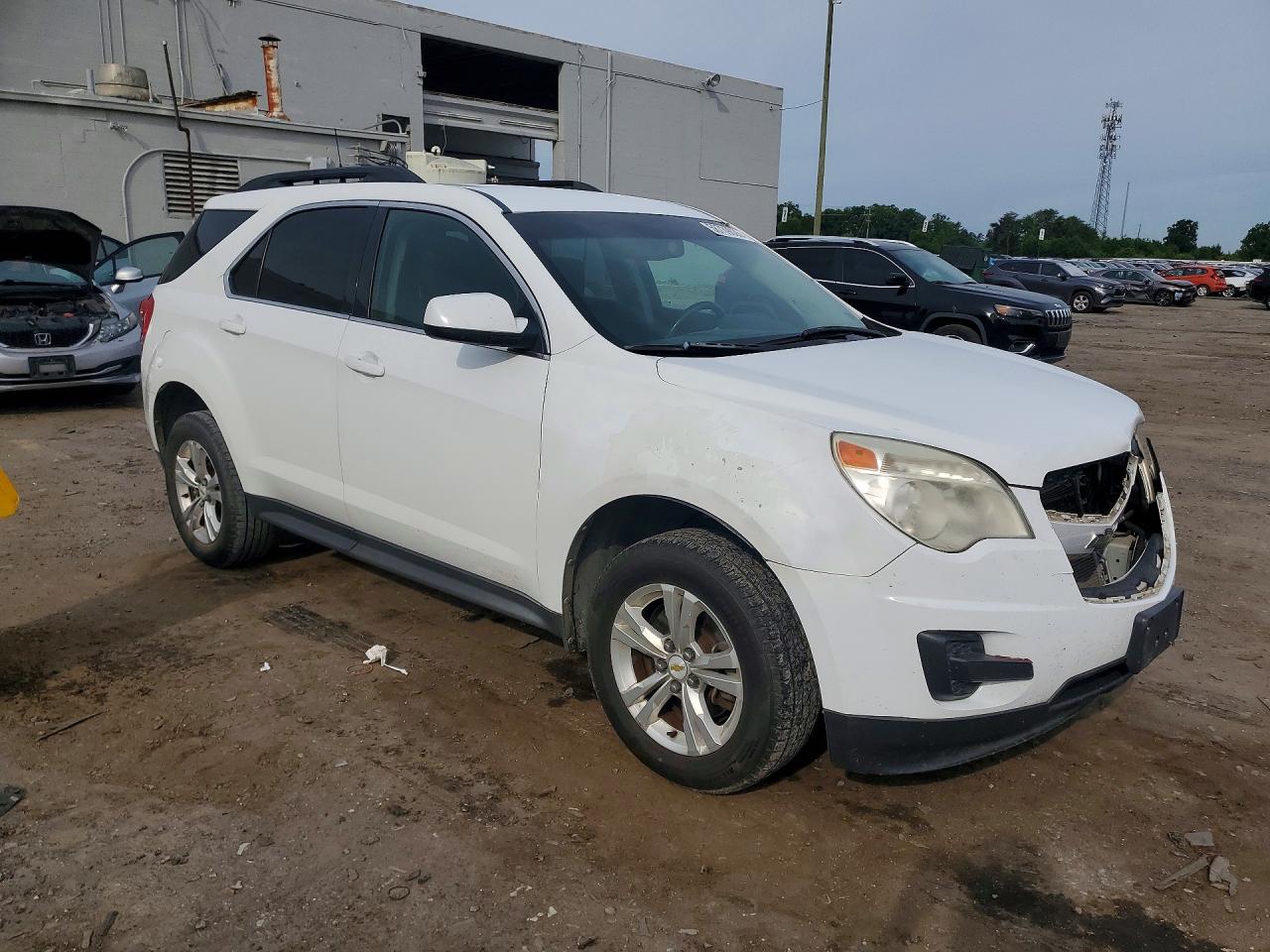 2011 Chevrolet Equinox Lt White vin: 2GNALDEC2B1162605