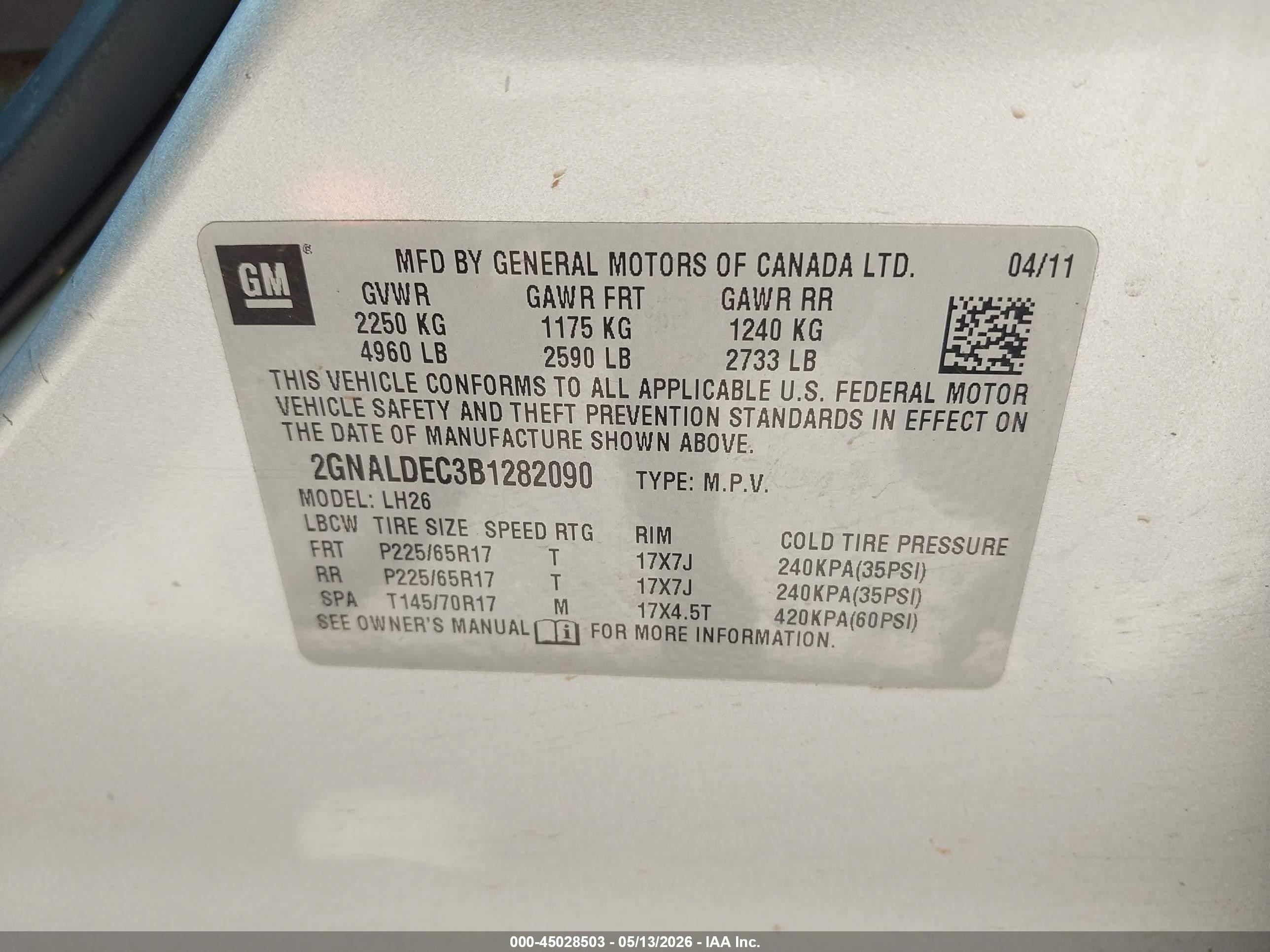 2011 Chevrolet Equinox 1lt Silver vin: 2GNALDEC3B1282090