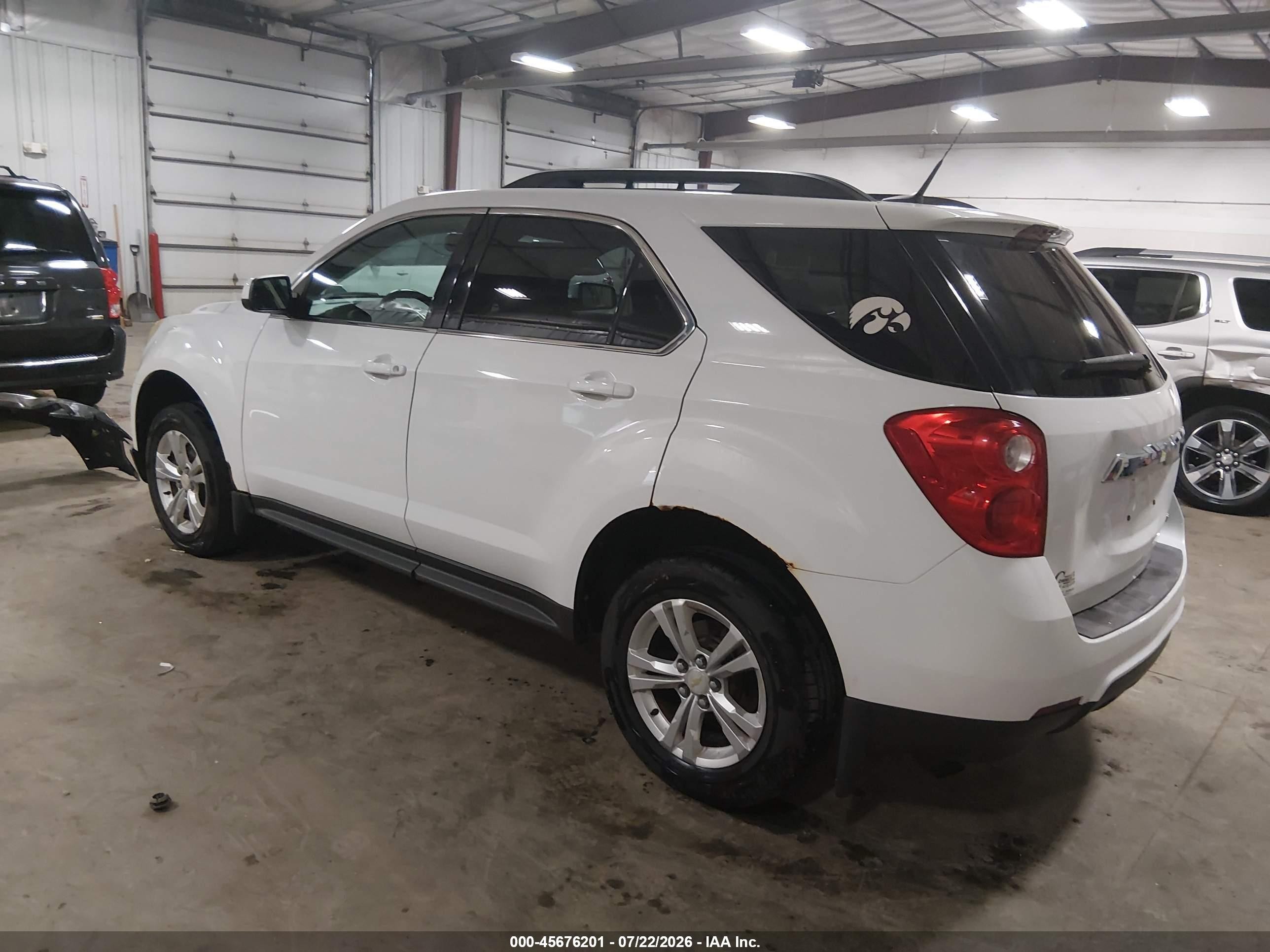 2011 Chevrolet Equinox Lt W/1lt White vin: 2GNALDEC4B1211884