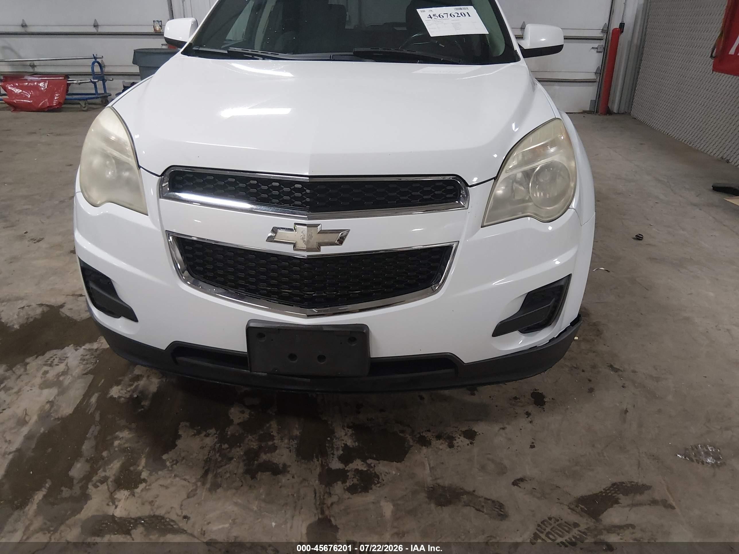 2011 Chevrolet Equinox Lt W/1lt White vin: 2GNALDEC4B1211884