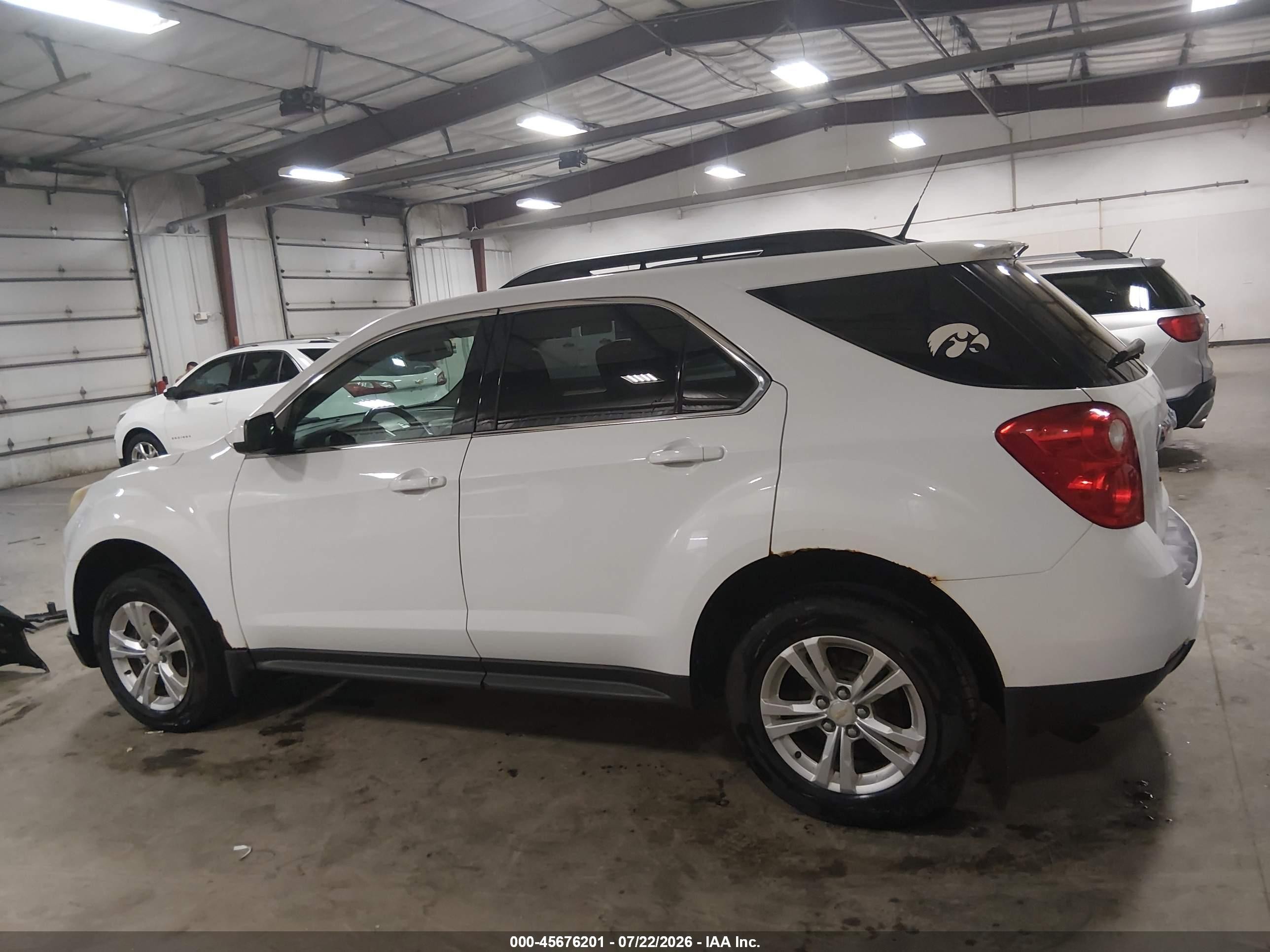 2011 Chevrolet Equinox Lt W/1lt White vin: 2GNALDEC4B1211884