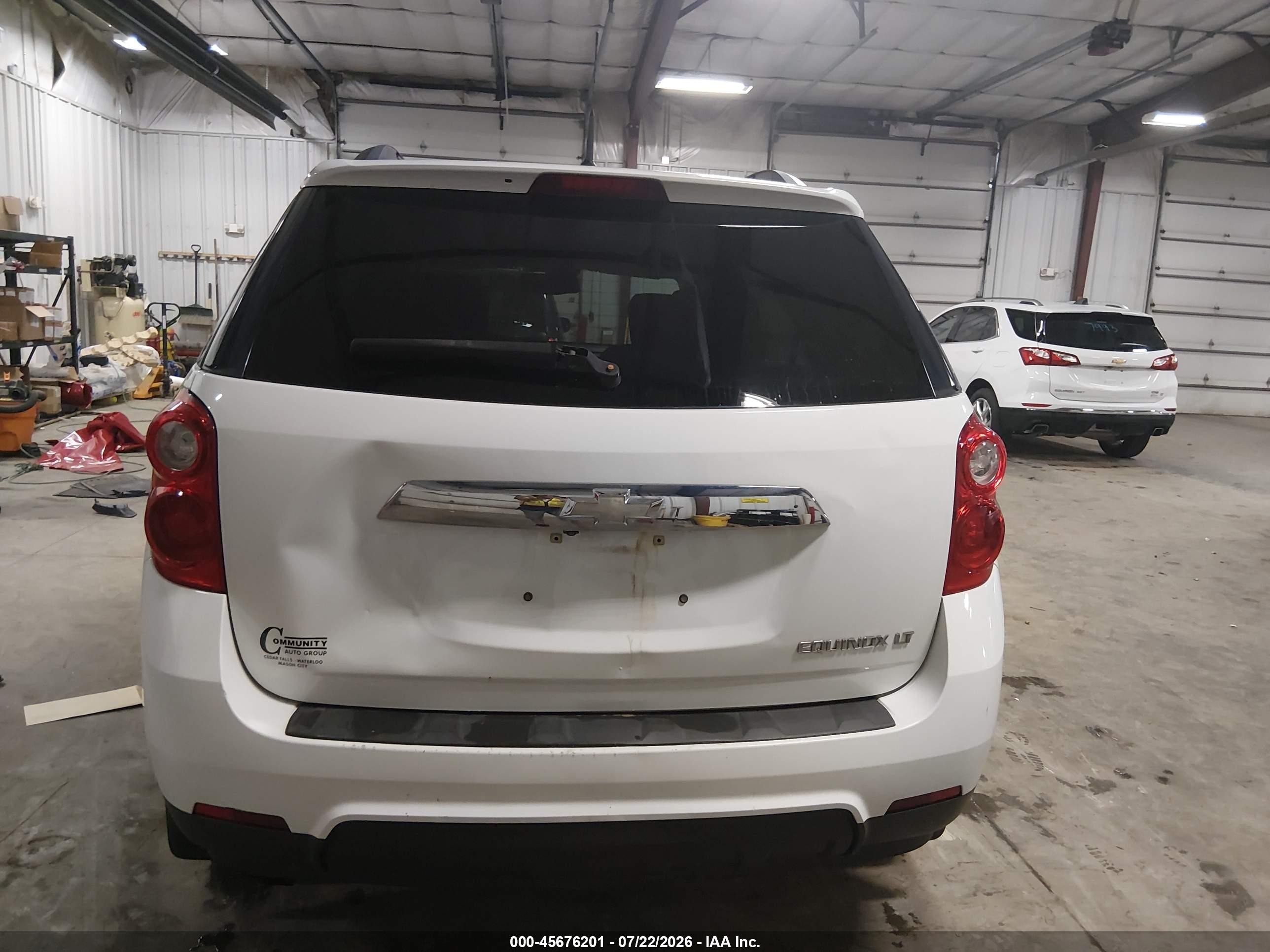 2011 Chevrolet Equinox Lt W/1lt White vin: 2GNALDEC4B1211884