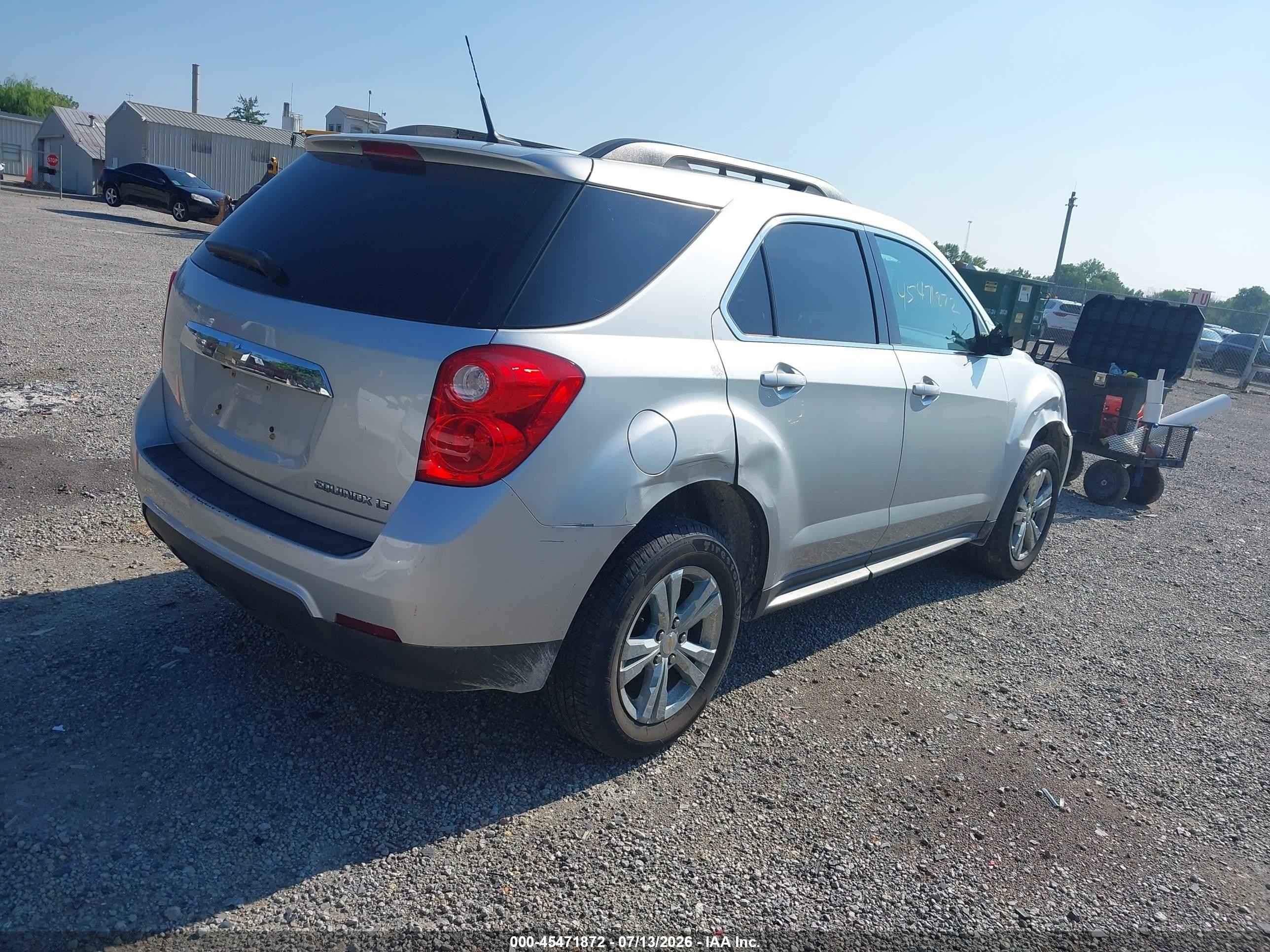 2011 Chevrolet Equinox Lt W/1lt Silver vin: 2GNALDEC4B1305554