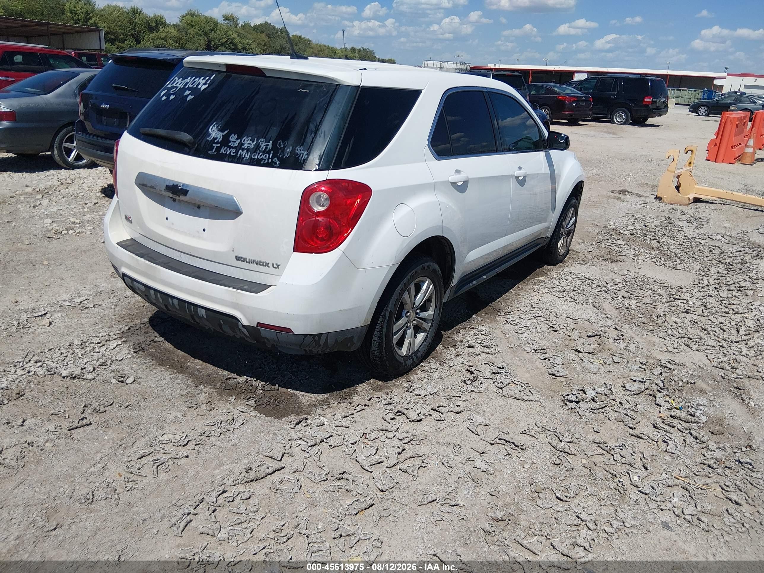 2011 Chevrolet Equinox Lt W/1lt White vin: 2GNALDEC6B1335462