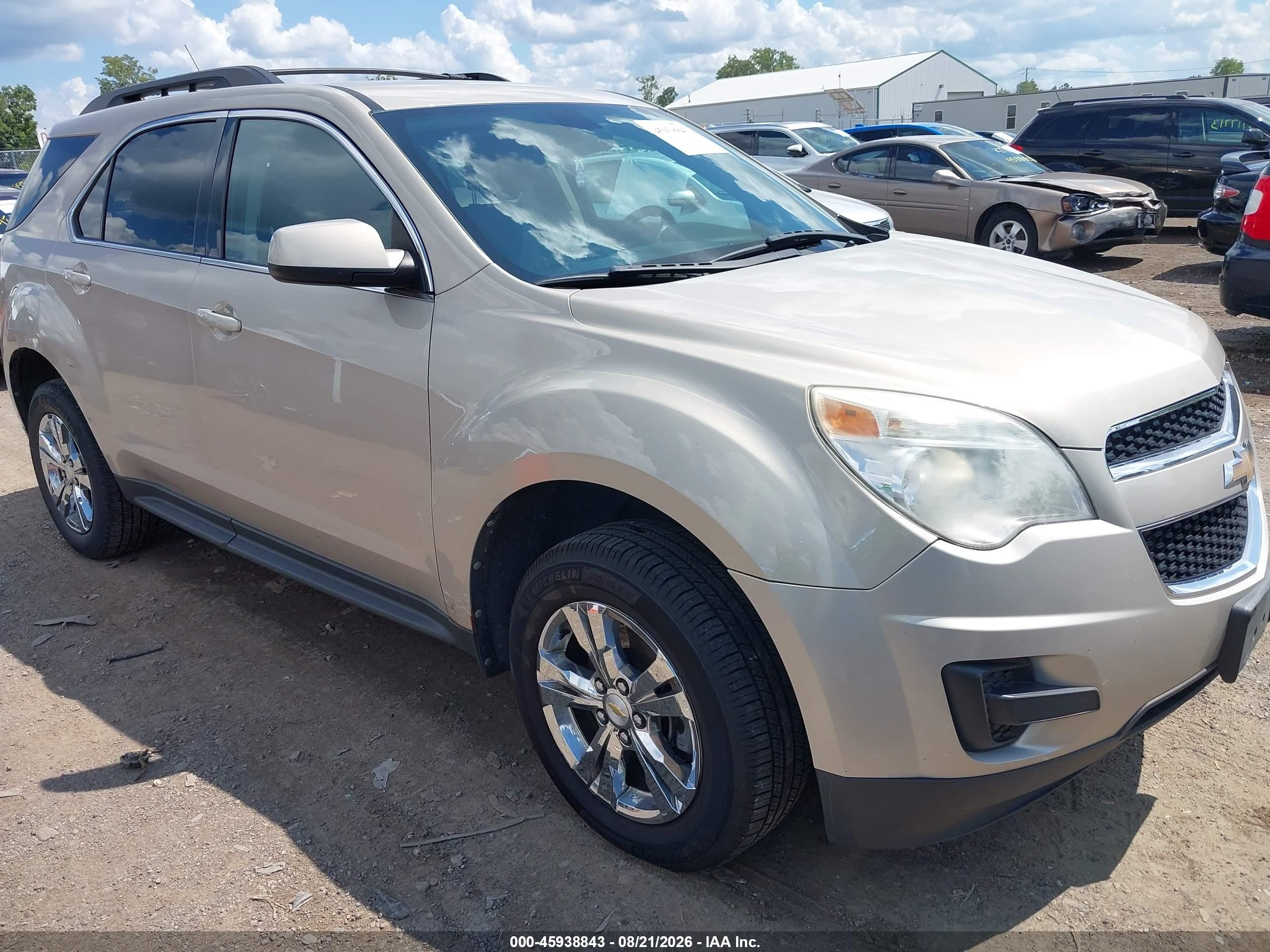 2011 Chevrolet Equinox Lt W/1lt Золотой vin: 2GNALDEC7B1195759