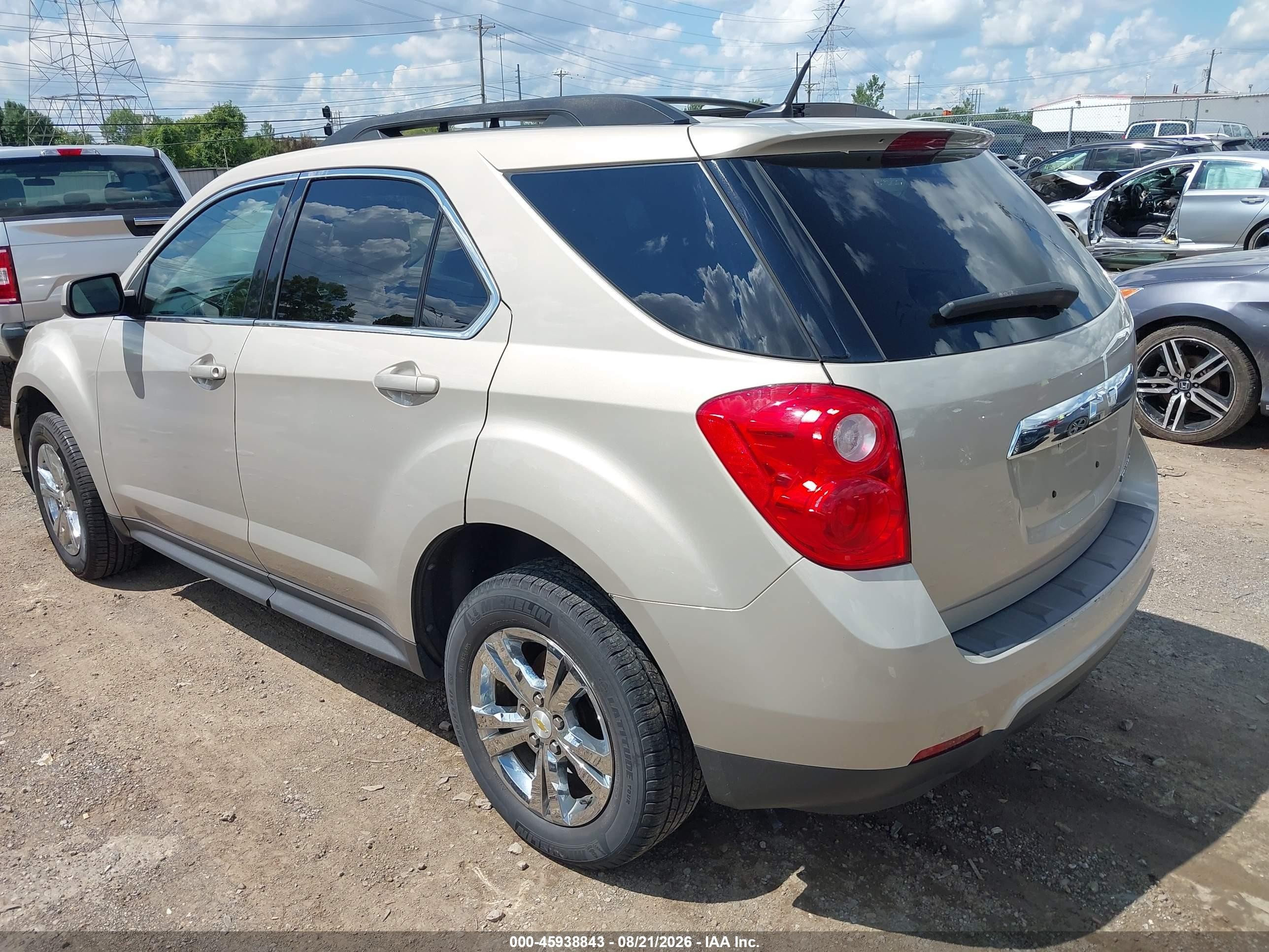 2011 Chevrolet Equinox Lt W/1lt Золотой vin: 2GNALDEC7B1195759
