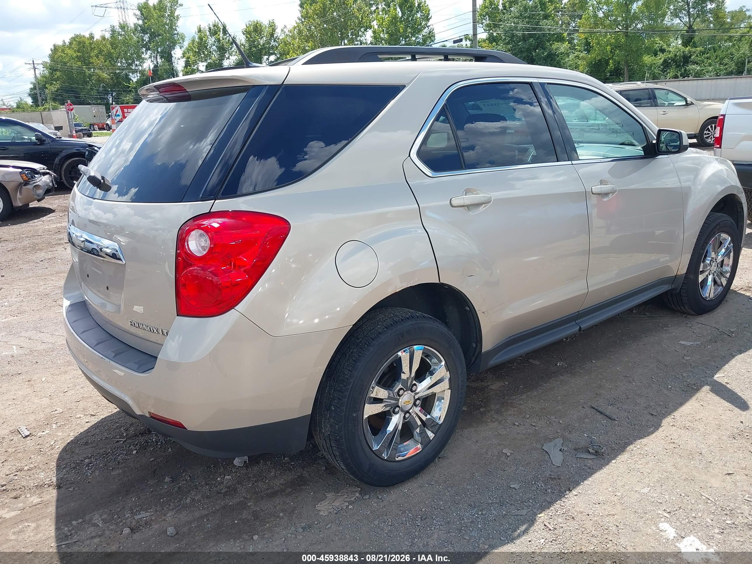 2011 Chevrolet Equinox Lt W/1lt Золотой vin: 2GNALDEC7B1195759