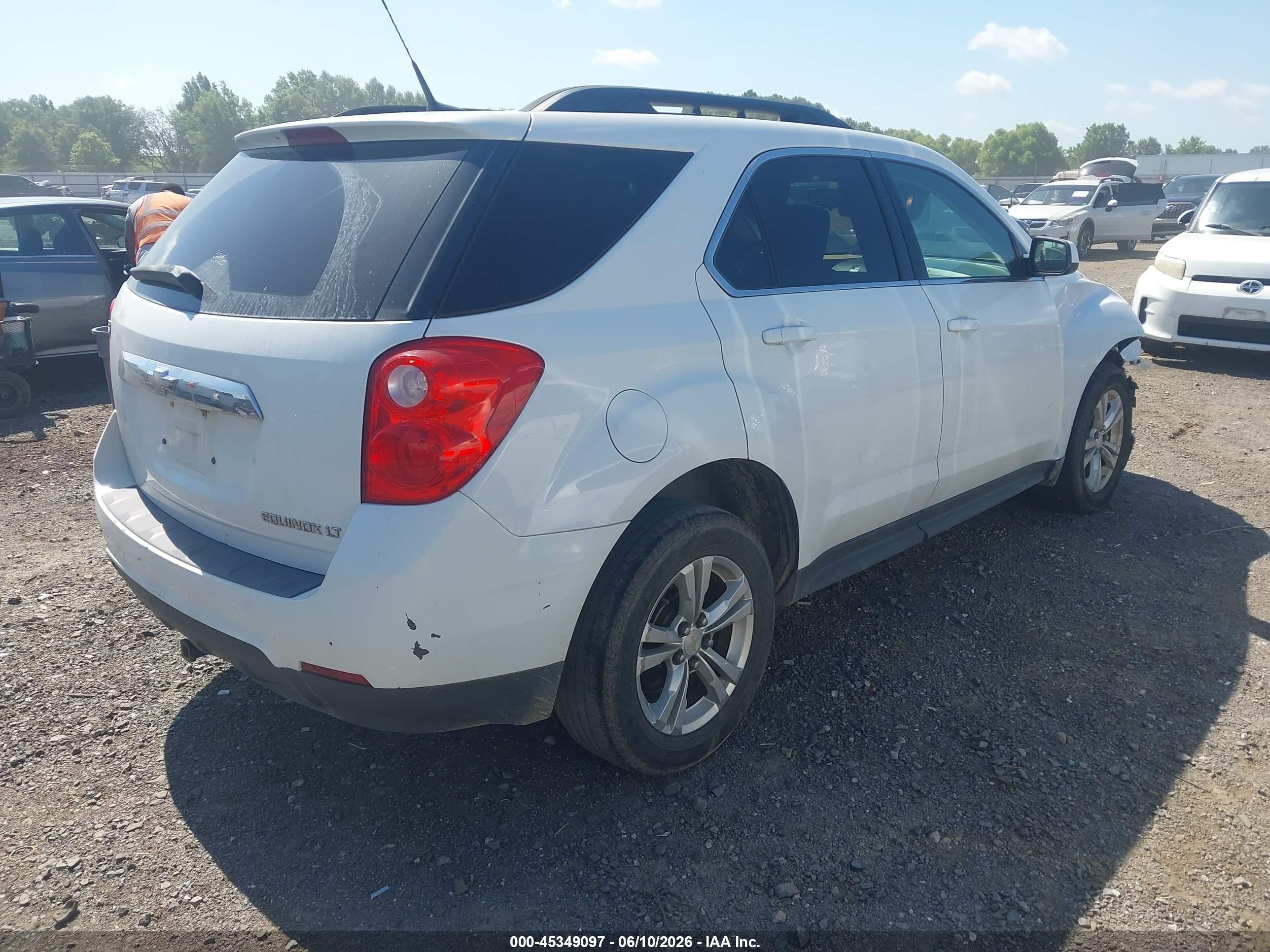 2011 Chevrolet Equinox 1lt White vin: 2GNALDEC7B1244006