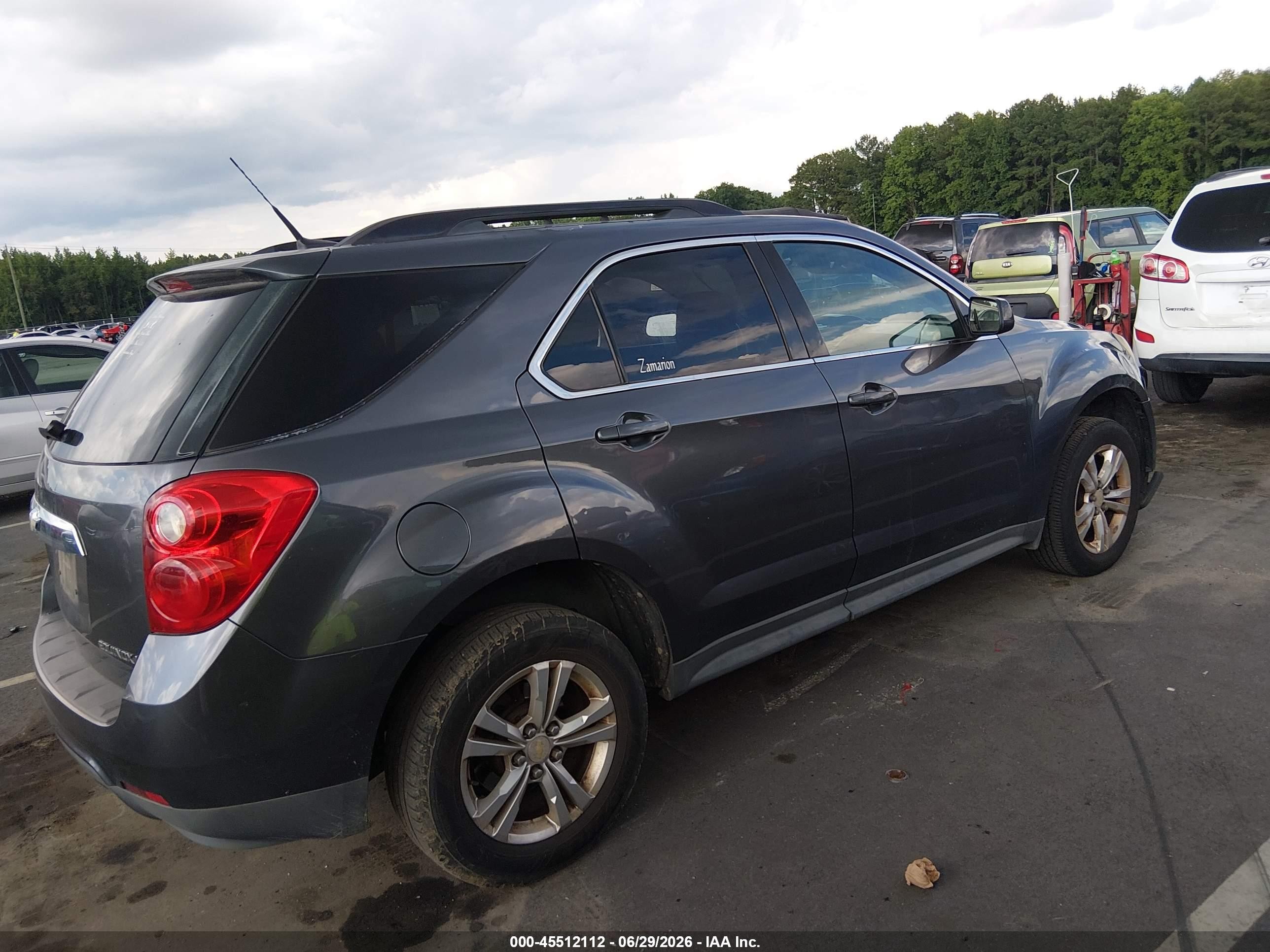 2011 Chevrolet Equinox Lt W/1lt Gray vin: 2GNALDEC7B1244958