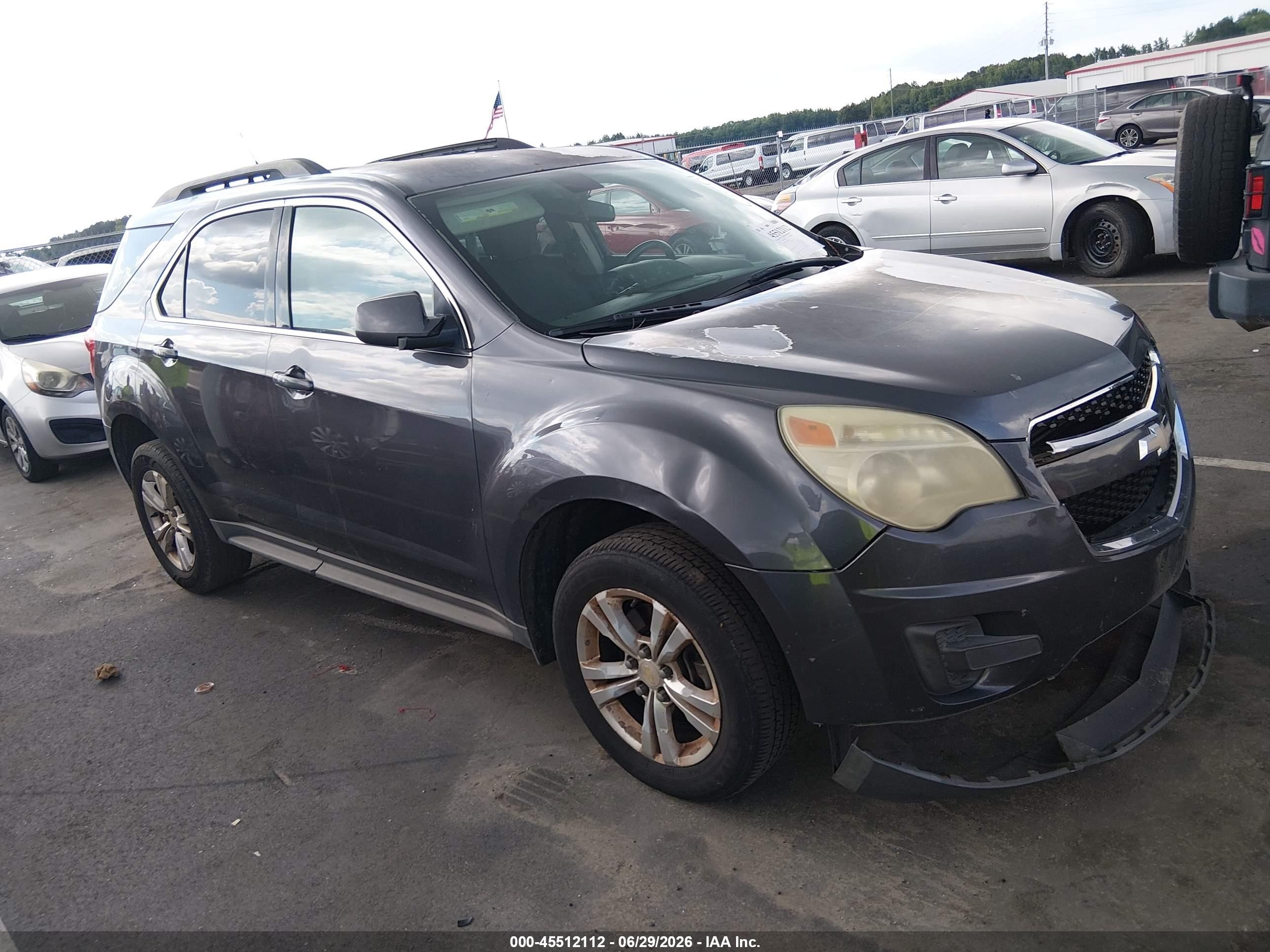 2011 Chevrolet Equinox Lt W/1lt Gray vin: 2GNALDEC7B1244958