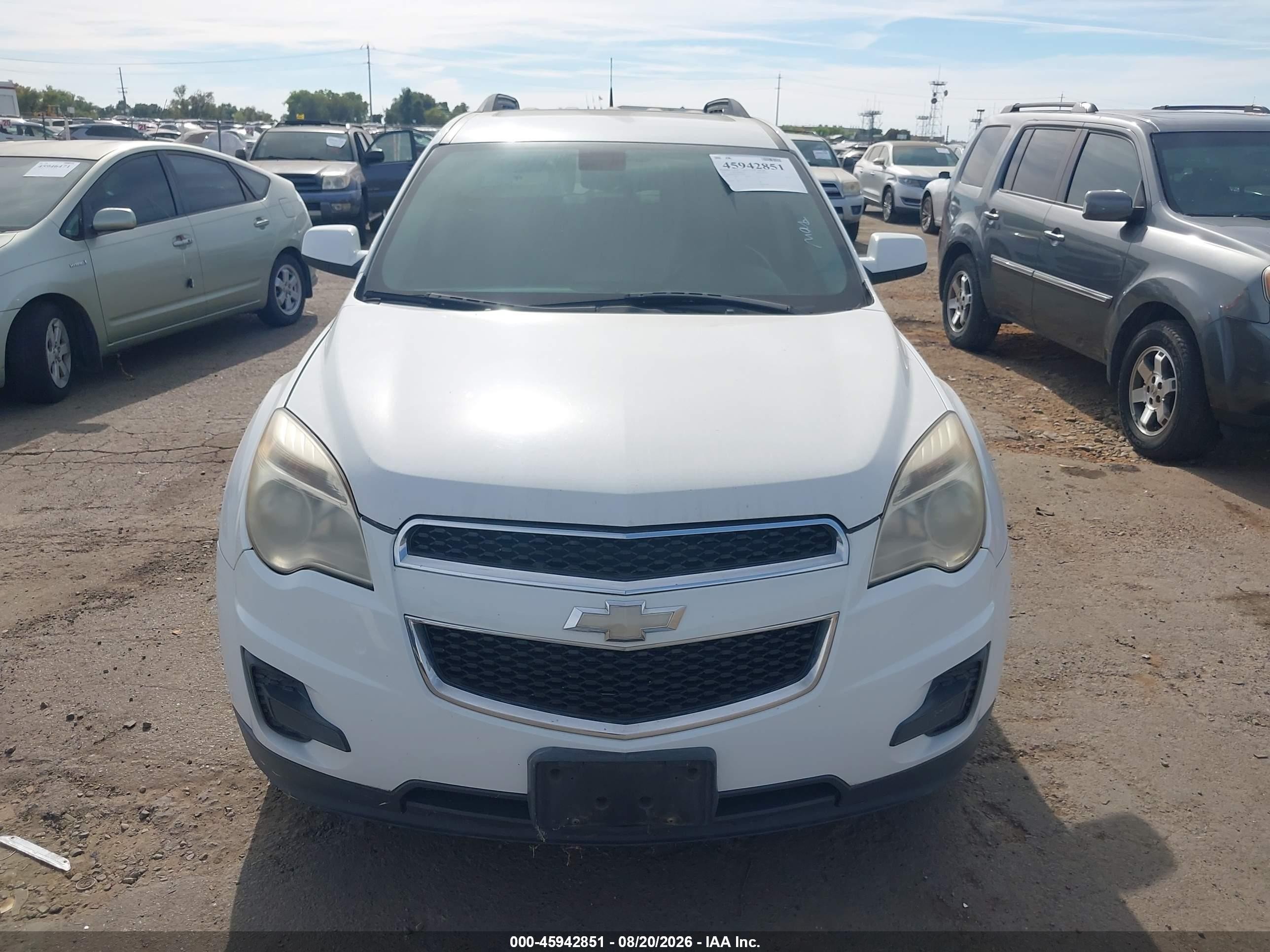 2011 Chevrolet Equinox Lt W/1lt Белый vin: 2GNALDECXB1335898